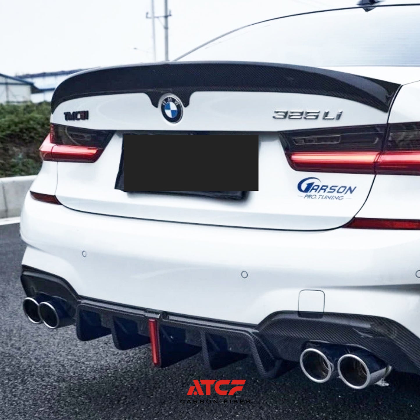 Spoiler posteriore BMW G20 G80 V1 in fibra di carbonio