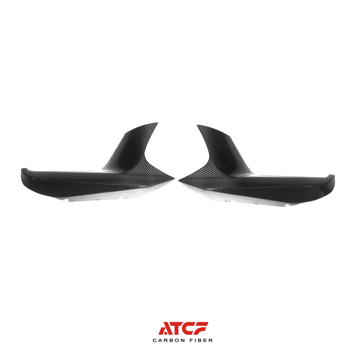 Paraurti anteriore in fibra di carbonio BMW F90 M5 con alette abbassate