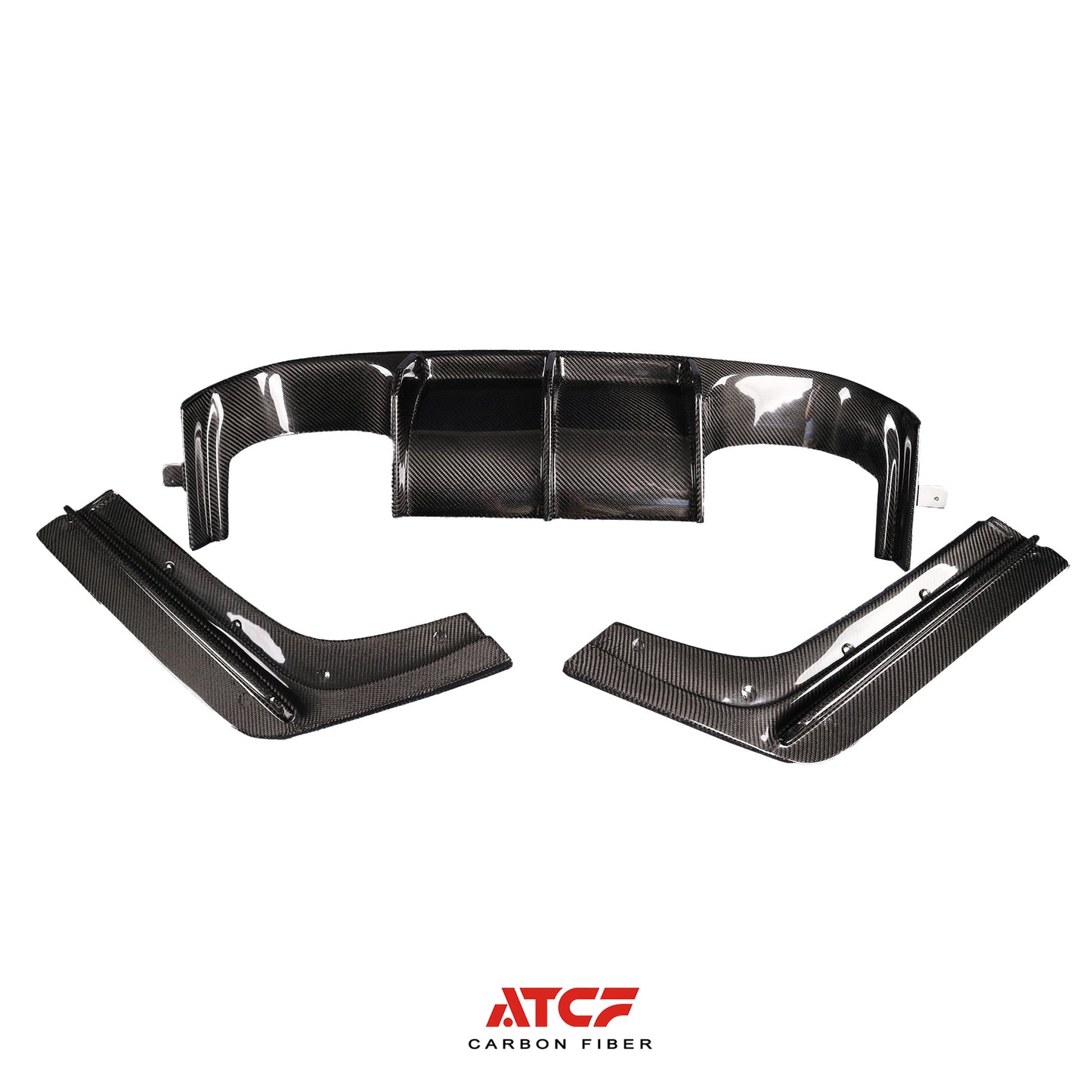 Diffusore BMW F80 F82 F83 V Style 3 pezzi in fibra di carbonio