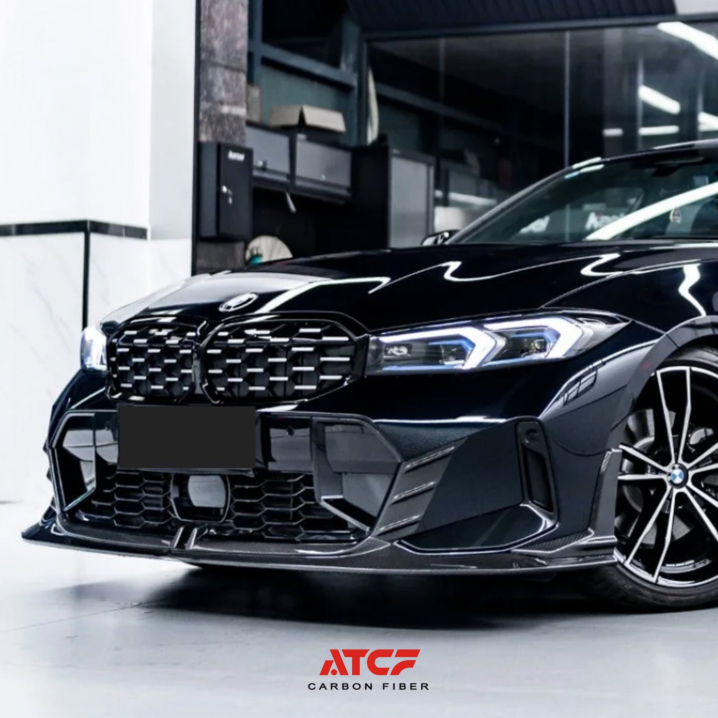 BMW G20 G21 LCI Labbro anteriore V1 in fibra di carbonio