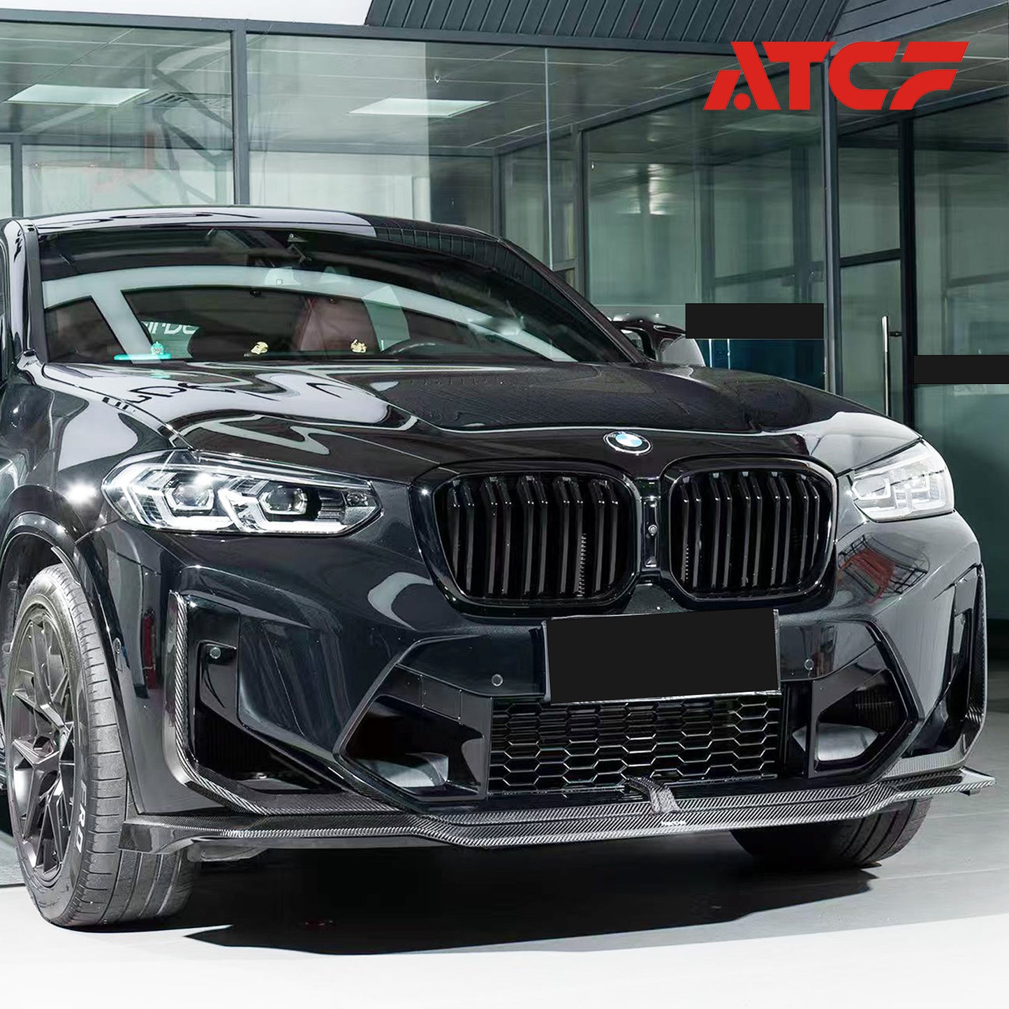 Spoiler anteriore in fibra di carbonio per BMW F98 X4M LCI