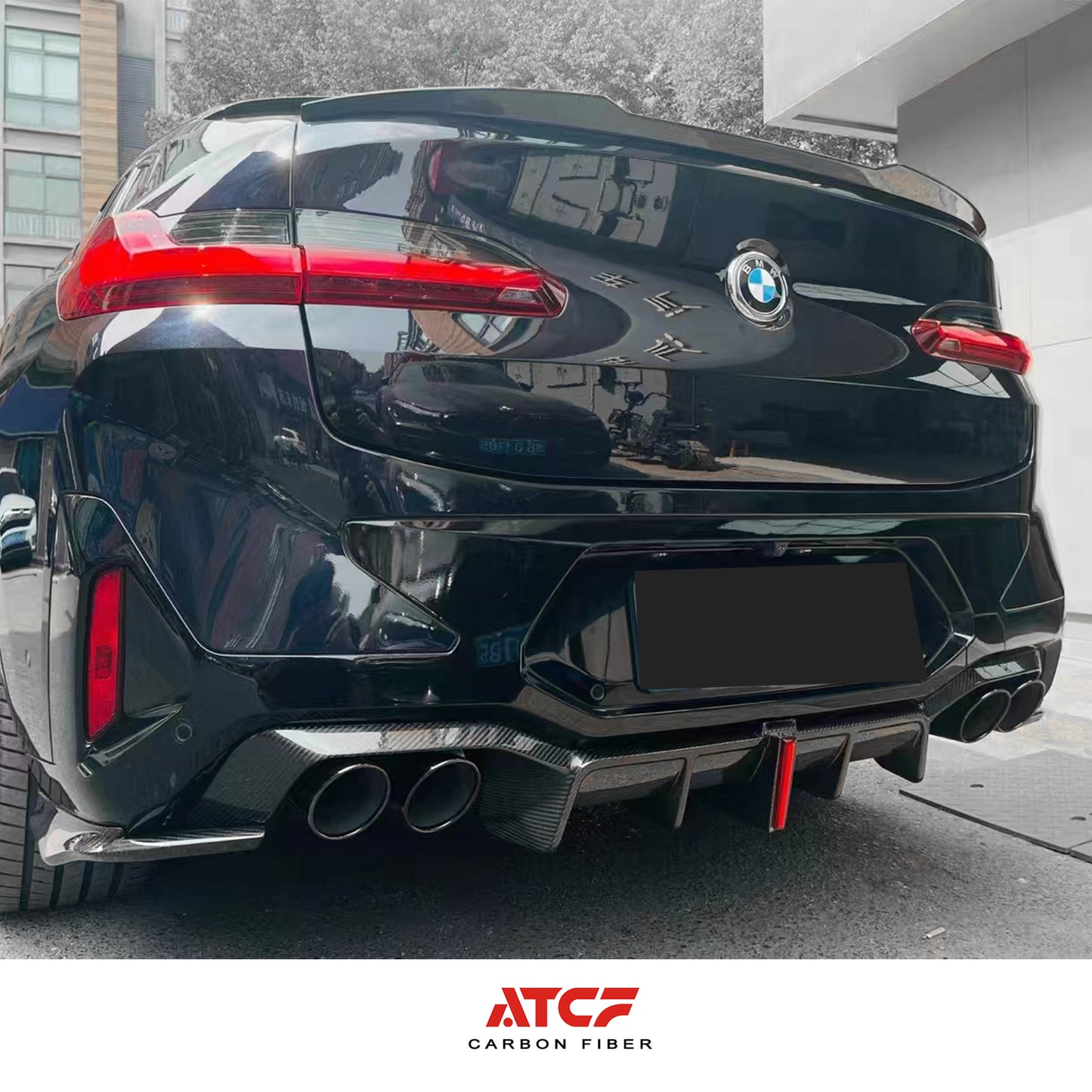 Diffusore in fibra di carbonio per BMW X4 G02 LCI