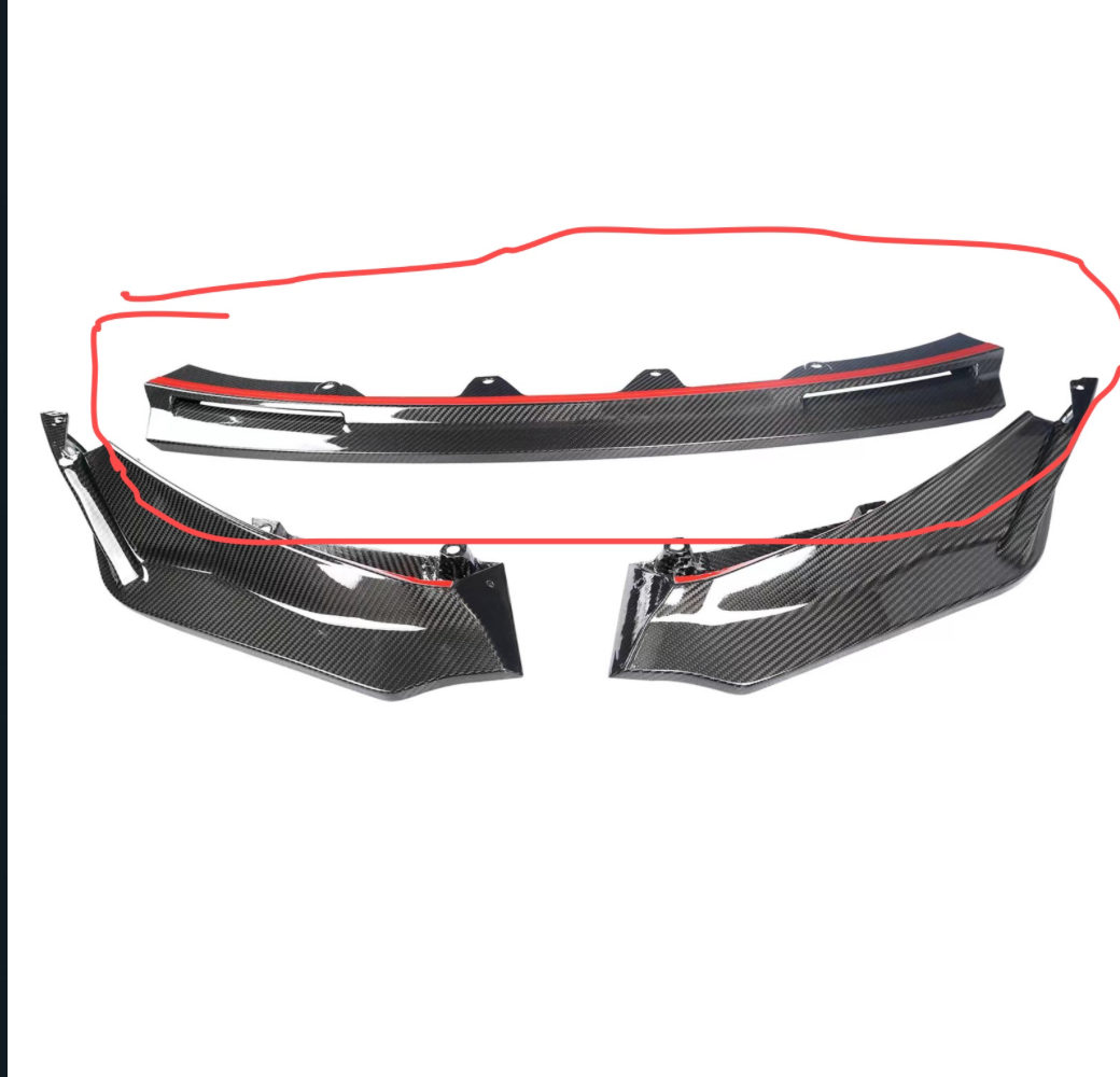 Spoiler anteriore in fibra di carbonio stile V per BMW G80/G81/G82/G83