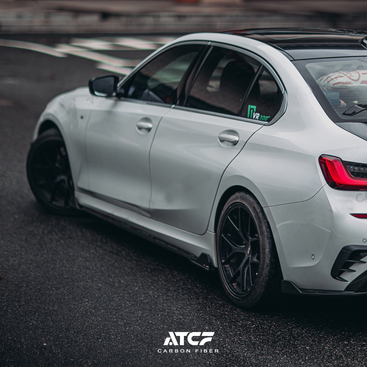 Minigonne laterali BMW G20 Pre LCI V2 in fibra di carbonio per Serie 3 330i M340i
