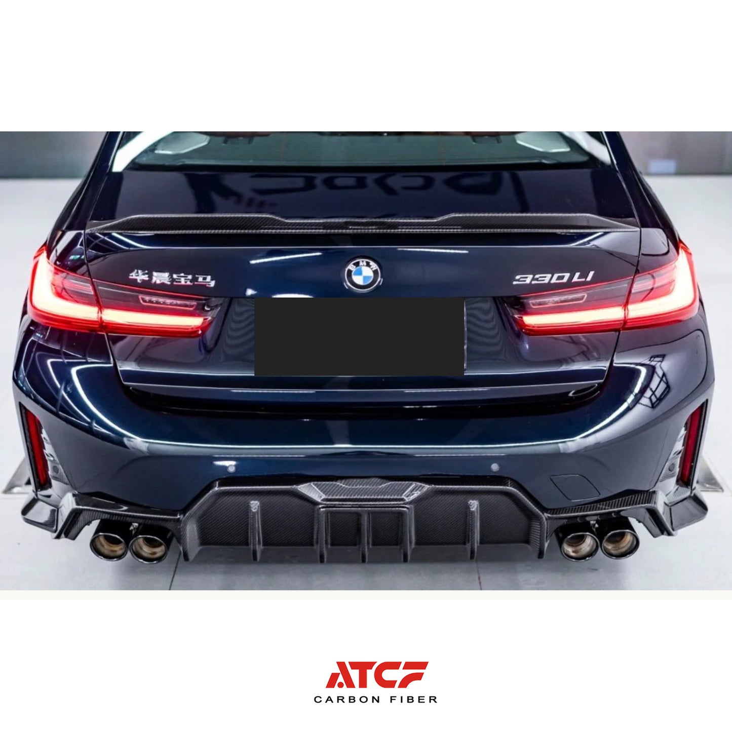 Diffusore posteriore in fibra di carbonio per BMW G20 330i M340i LCI