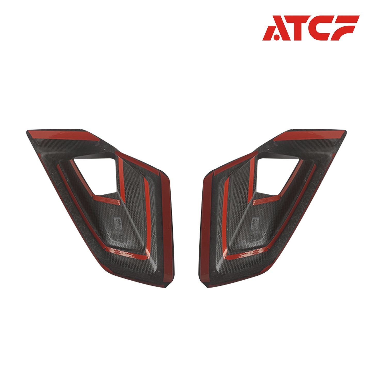 Rivestimento aggiuntivo per condotti dell'aria per paraurti anteriore LCI in fibra di carbonio per BMW X5 G05