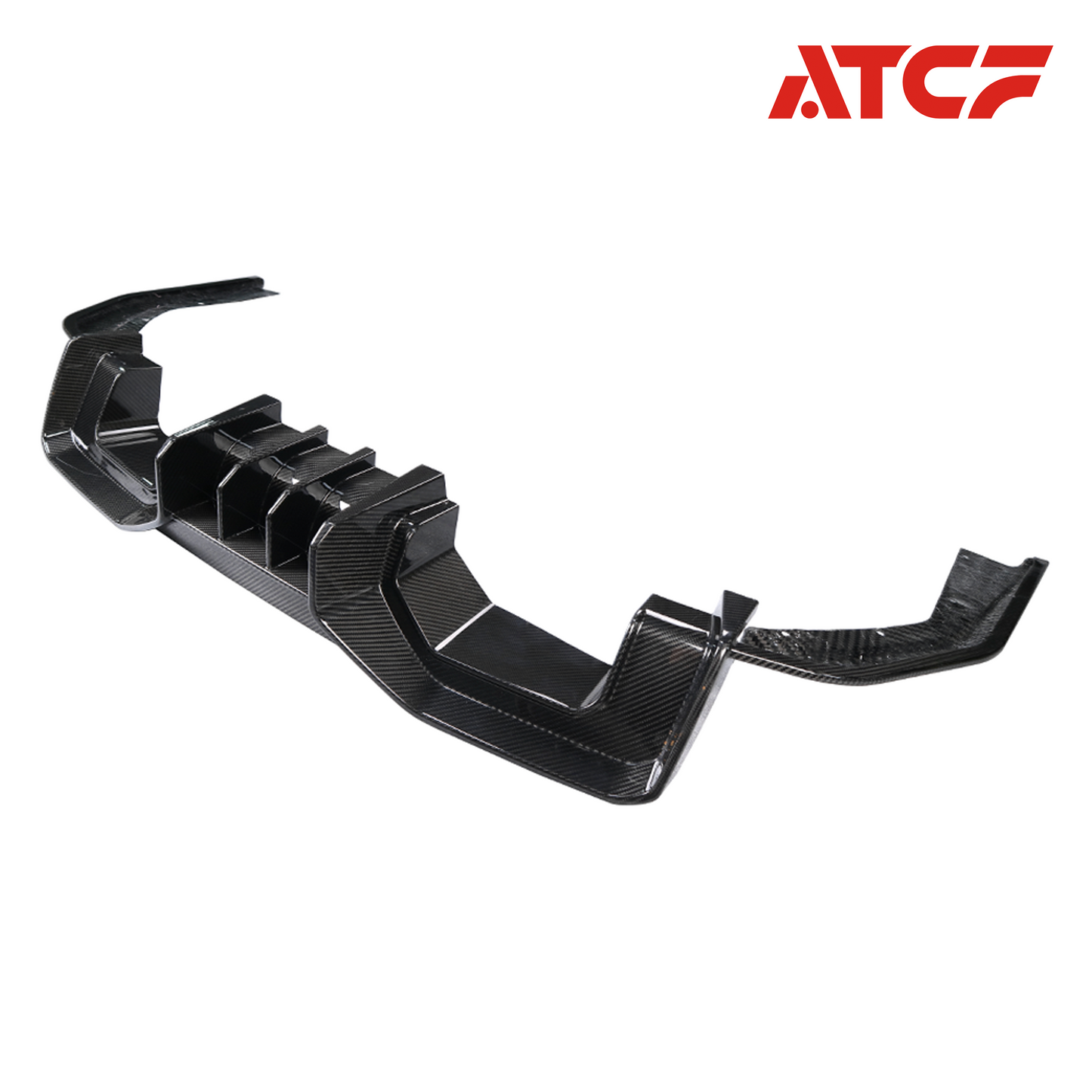 Diffusore in fibra di carbonio stile AD per BMW G80/G81/G82/G83, 3 pezzi