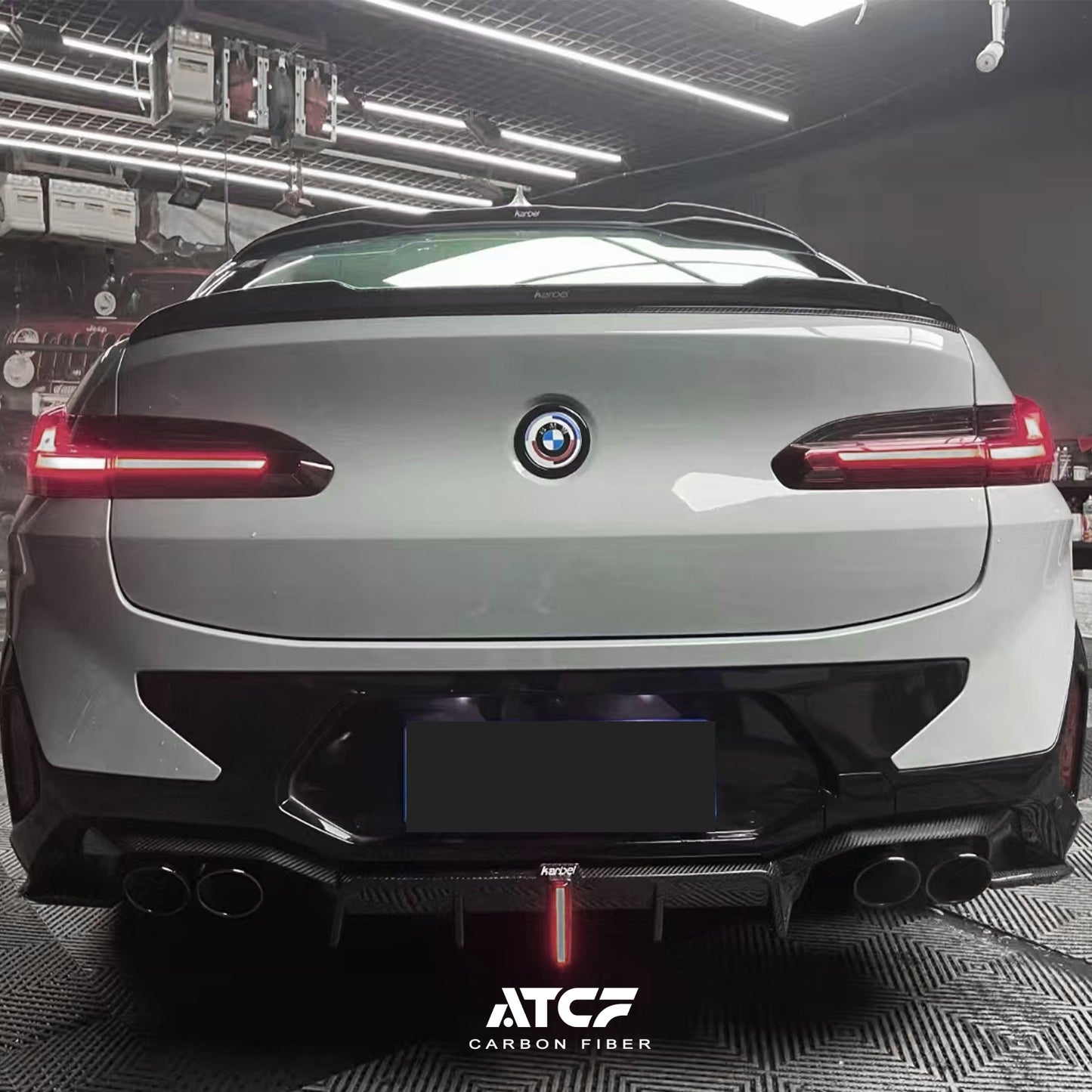 Diffusore in fibra di carbonio per BMW X4 G02 LCI