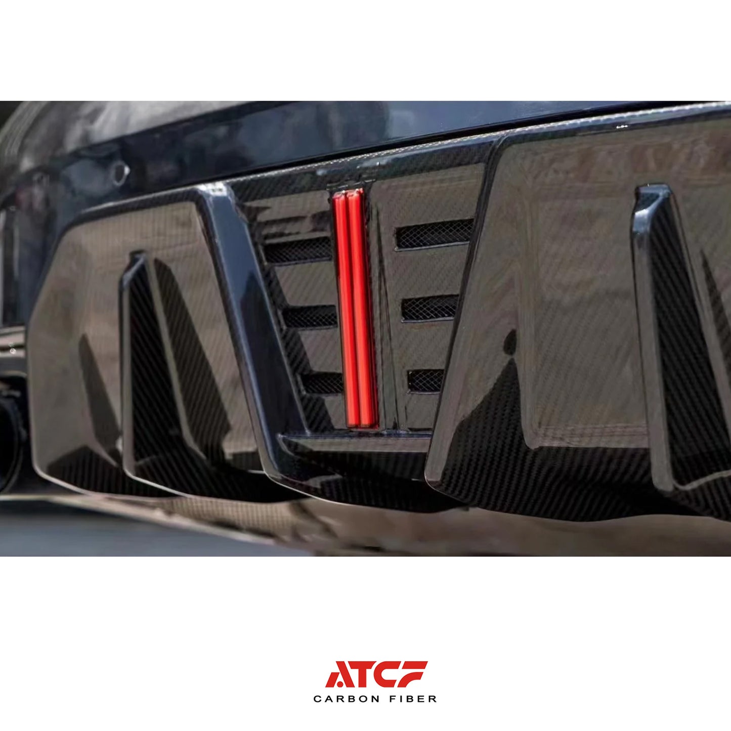 Diffusore posteriore V2 per BMW G20 G21 LCI con fibra di carbonio leggera