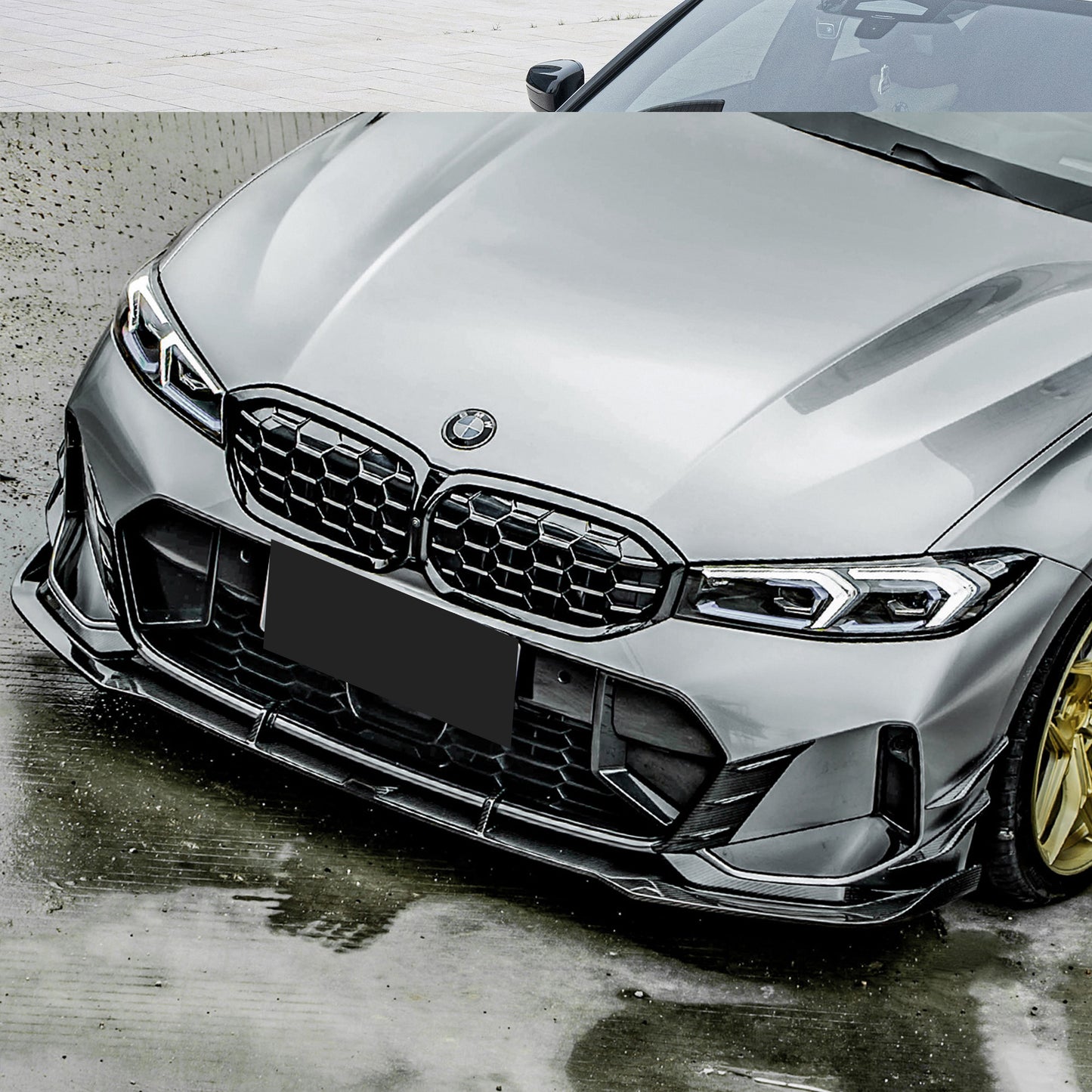 BMW G20 G21 LCI Labbro anteriore V2 in fibra di carbonio