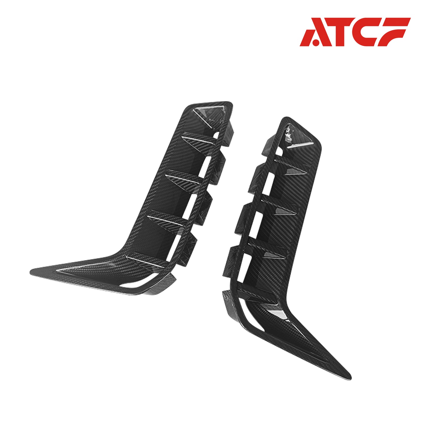 Rivestimento aggiuntivo per condotti dell'aria per paraurti anteriore LCI in fibra di carbonio per BMW X5 G05