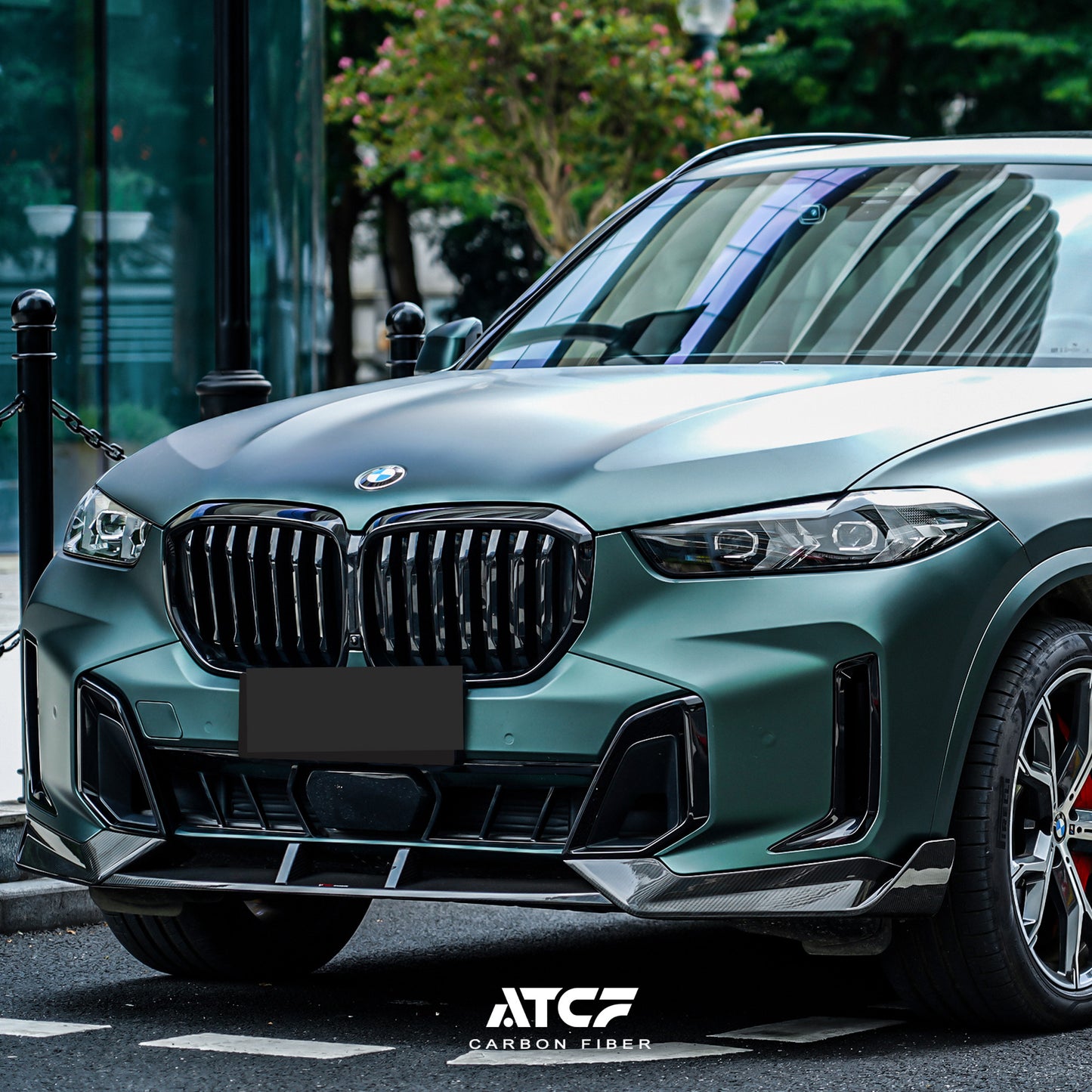 Labbro anteriore in fibra di carbonio per BMW X5 G05 LCI