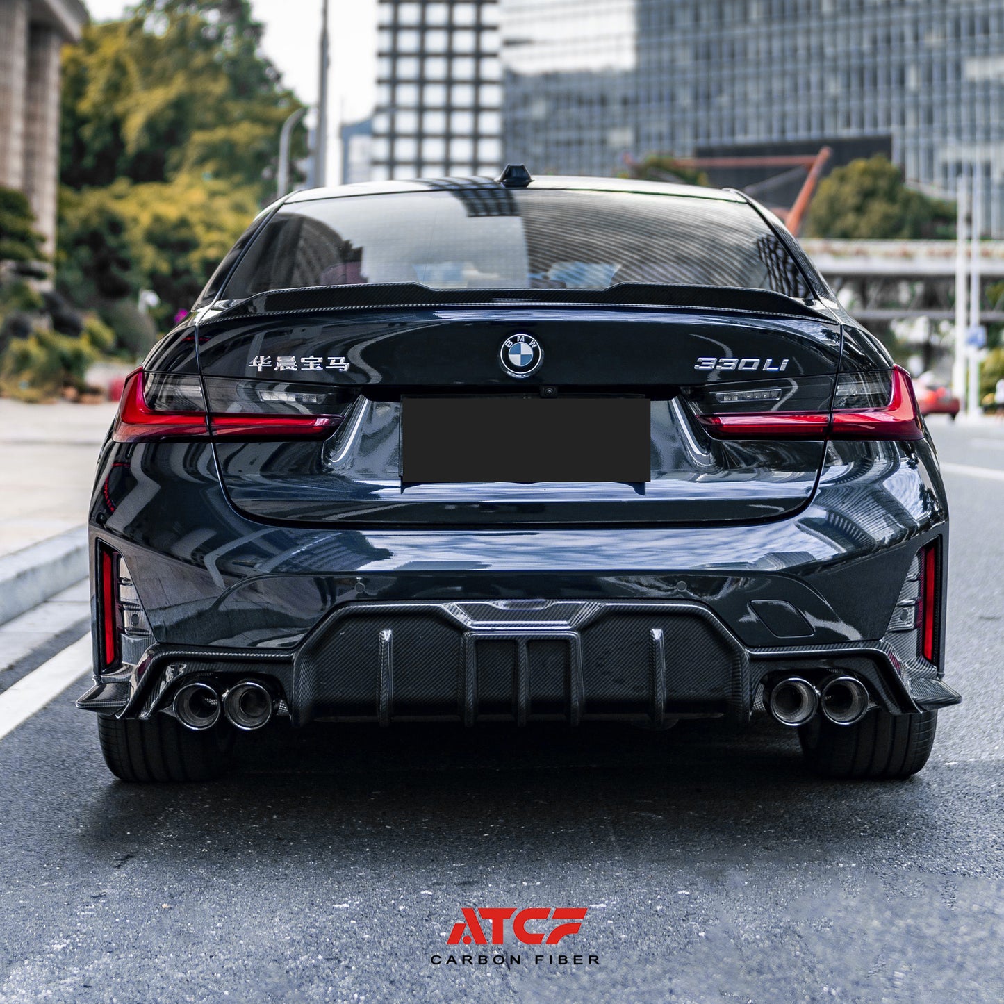 Spoiler posteriore BMW G20 G80 V2 in fibra di carbonio