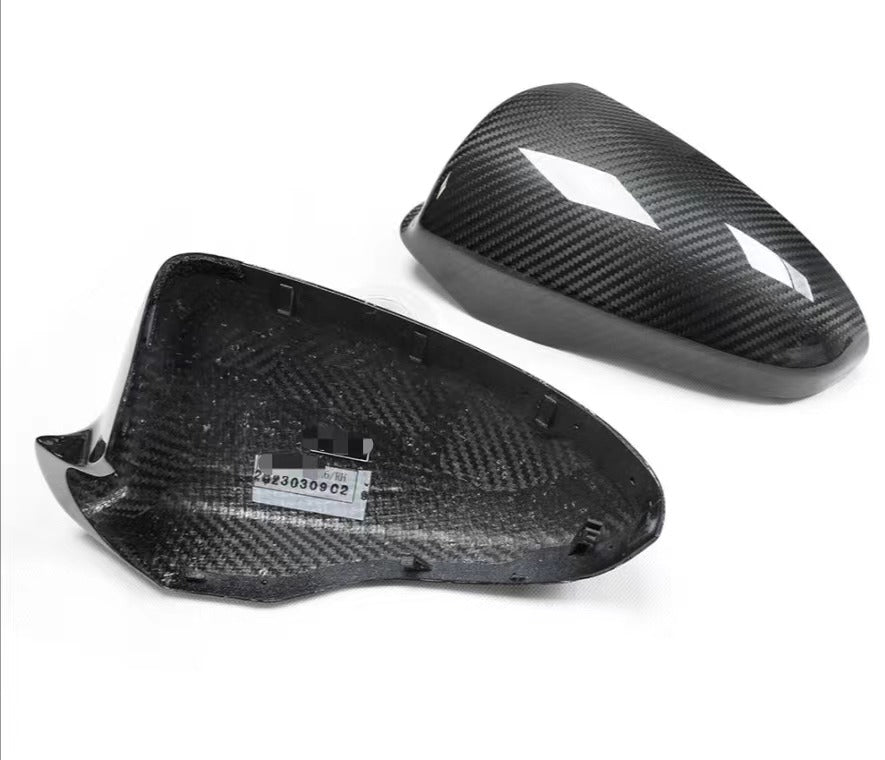 Calotte degli specchietti retrovisori in fibra di carbonio a secco per BMW X5