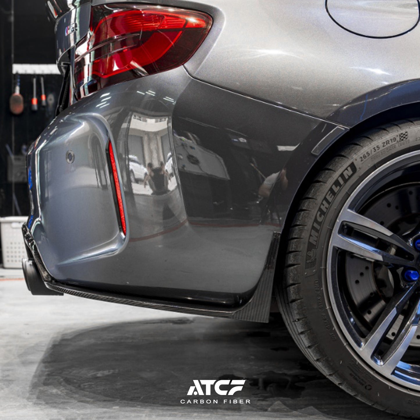 BMW F87 Dry Carbon Fiber KB Diffuser