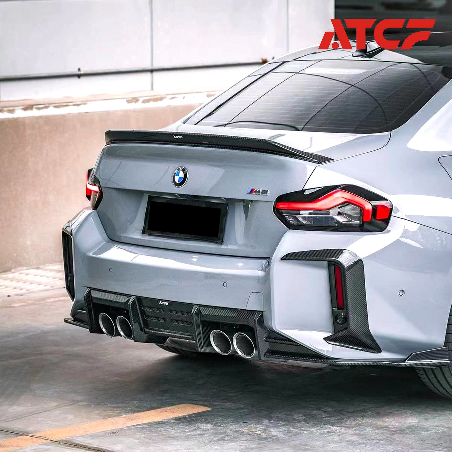 Profili paraurti posteriore in fibra di carbonio per BMW G87 M2