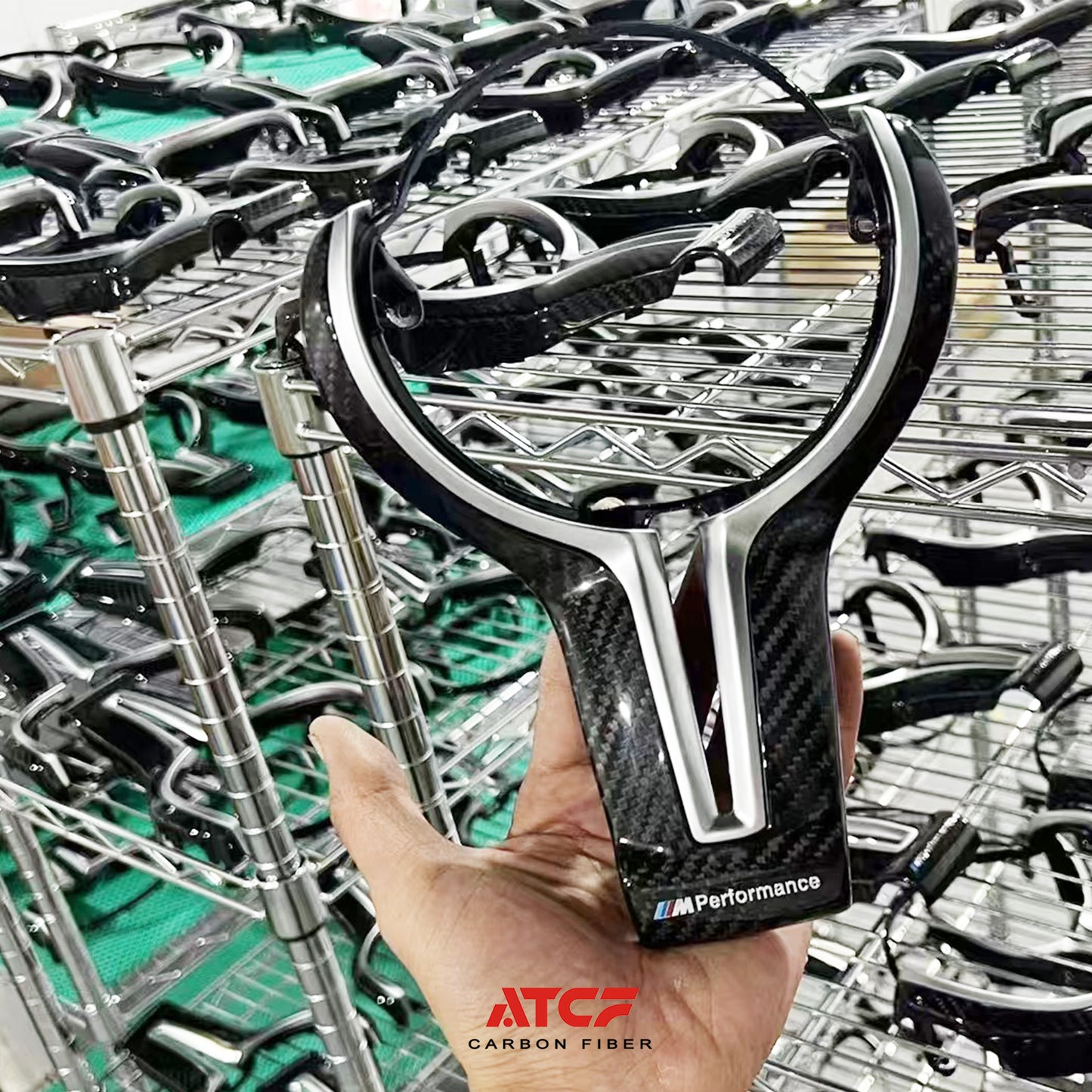 BMW F80 F81 F82 F83 F87 Carbon Fiber Steering Wheel Trim