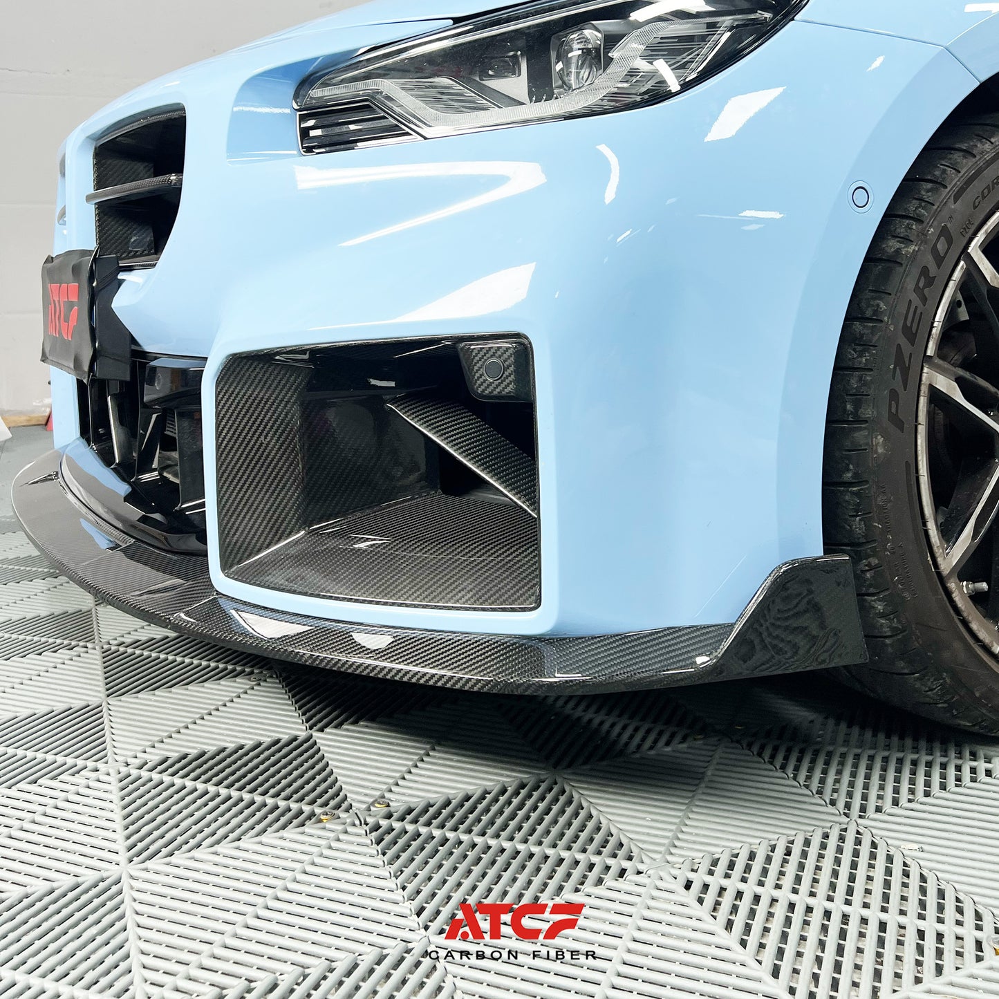 Spoiler anteriore in fibra di carbonio AT V2 per BMW G87 M2