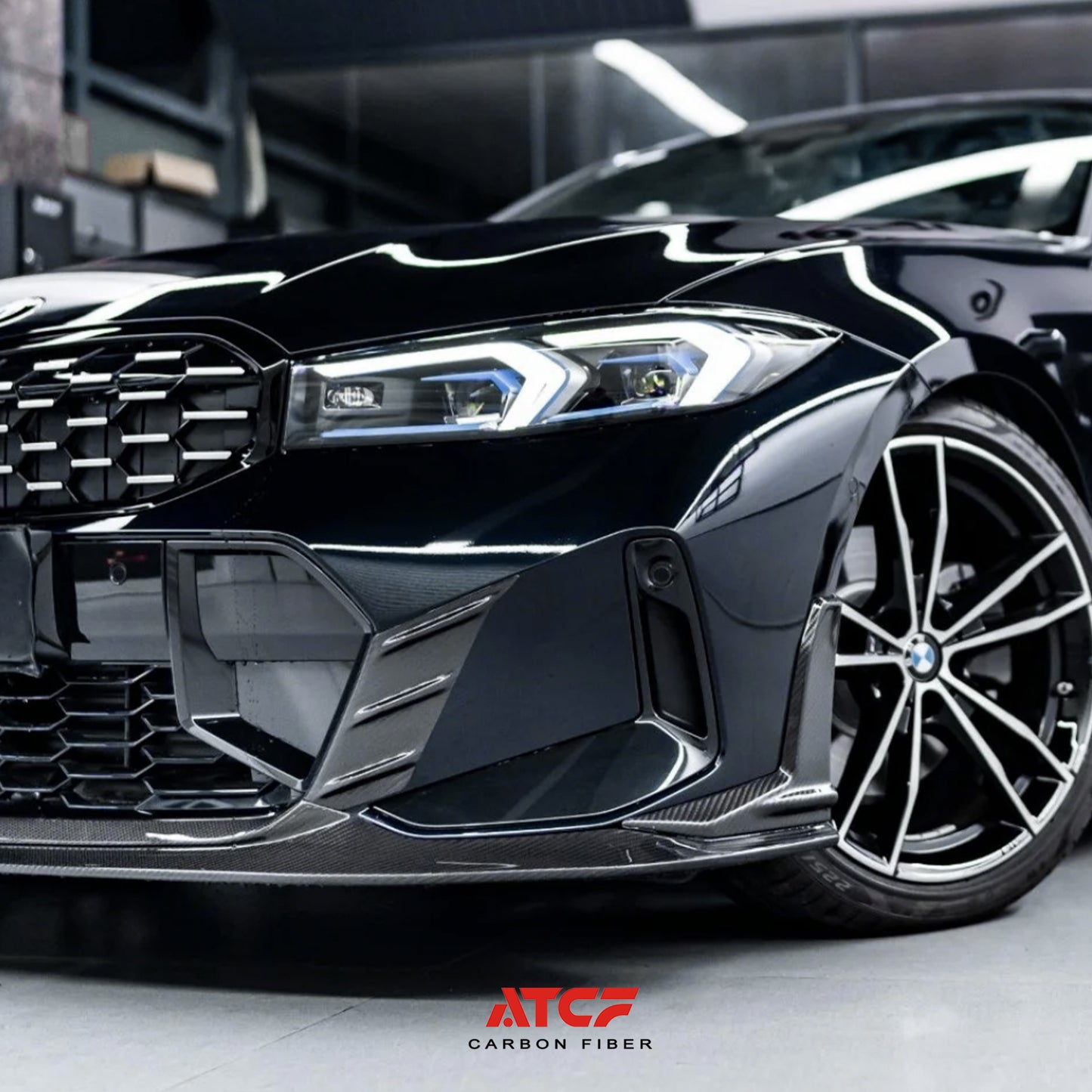 BMW G20 G21 LCI Labbro anteriore V1 in fibra di carbonio