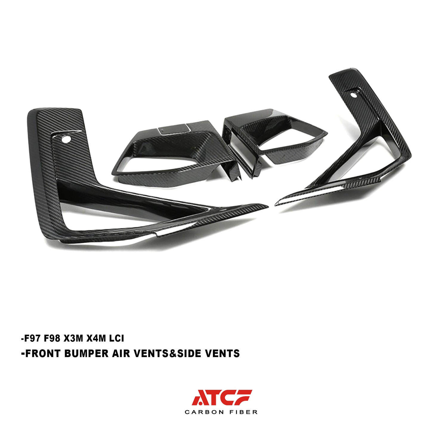 BMW F97 F98 X3M X4M LCI Carbon Fiber Air ducts vents