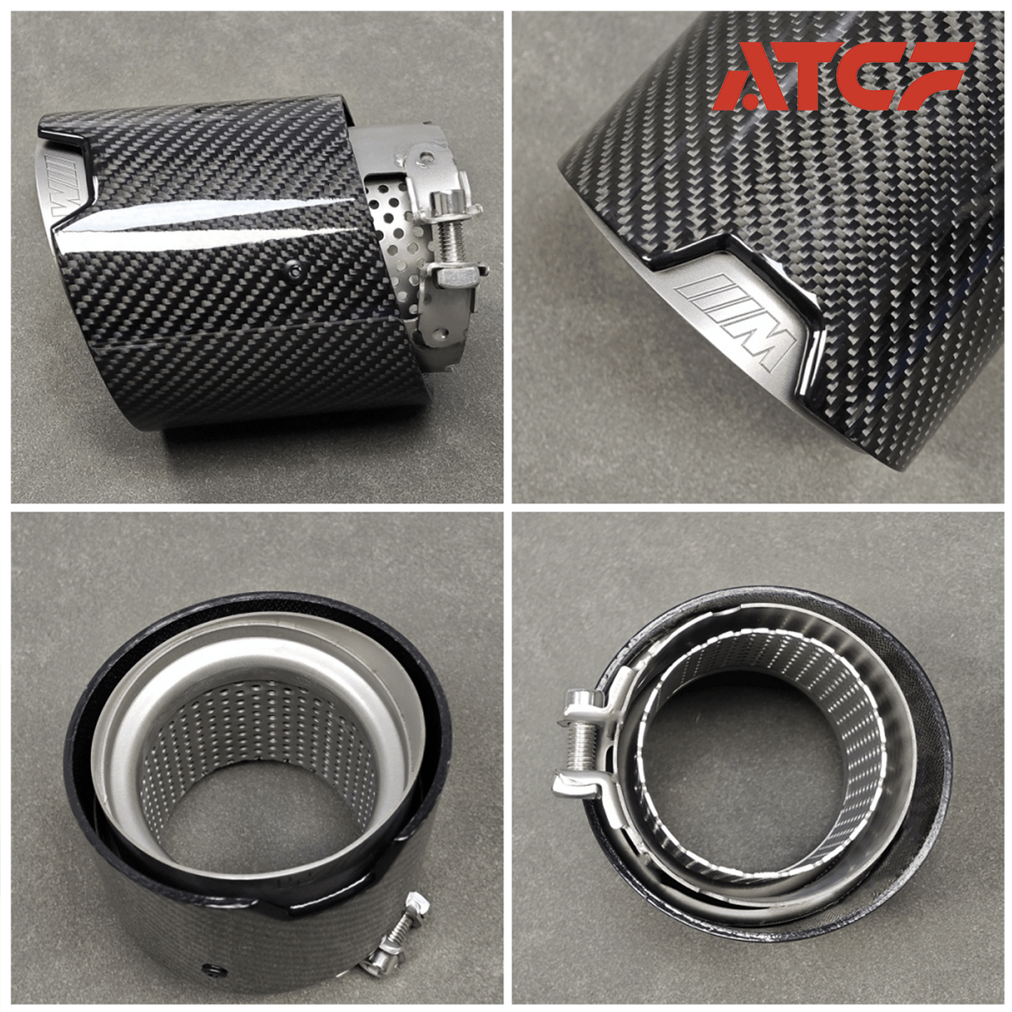 Terminali di scarico in fibra di carbonio per BMW G80/G81/G82/G83/G87