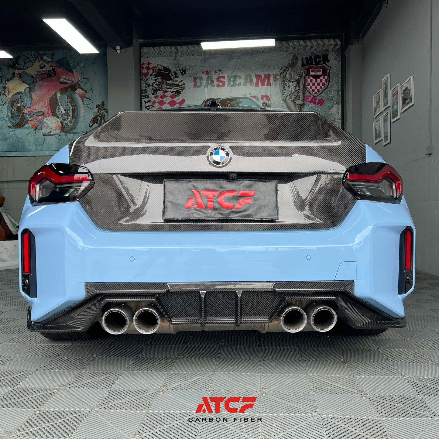 BMW G87 M2 Carbon Fiber AF Diffuser 1PCS