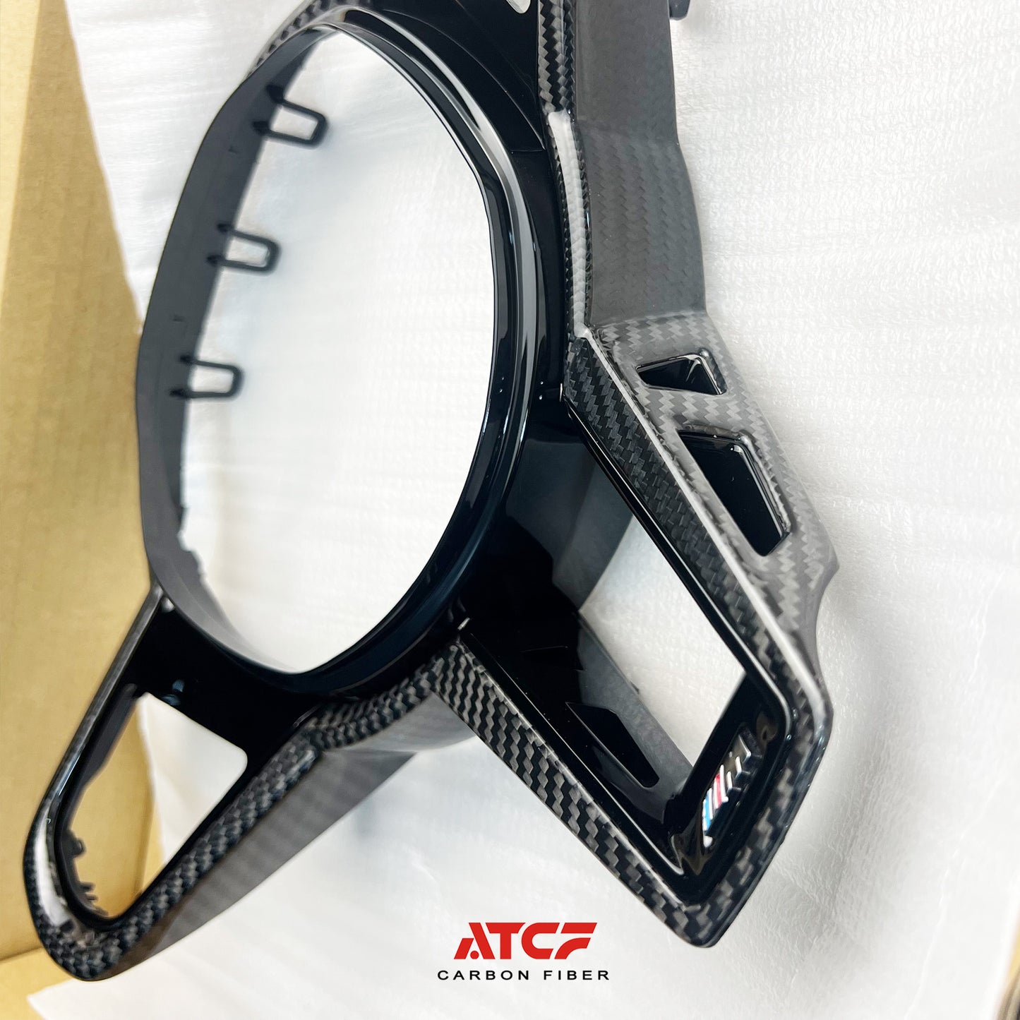 Rivestimento del volante in fibra di carbonio BMW CS Style