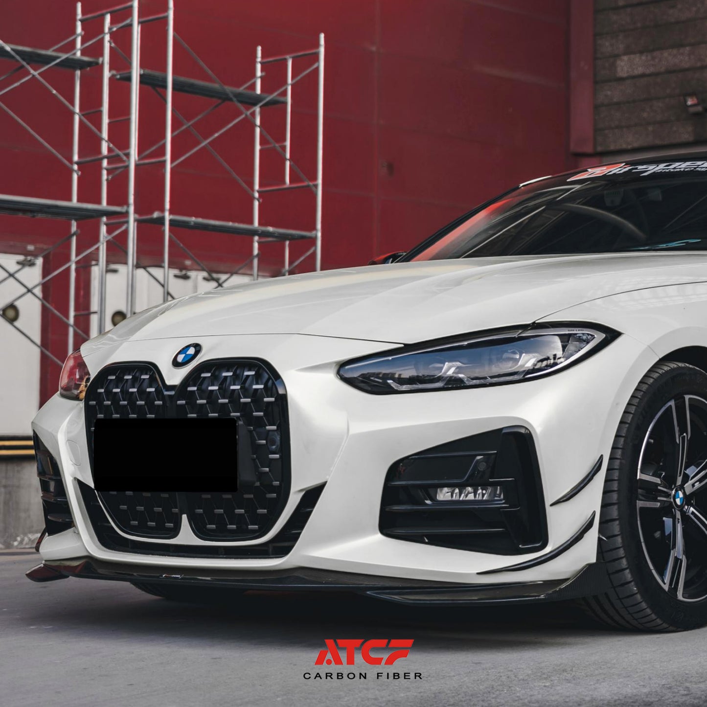 Labbro anteriore in fibra di carbonio per BMW G22 G23
