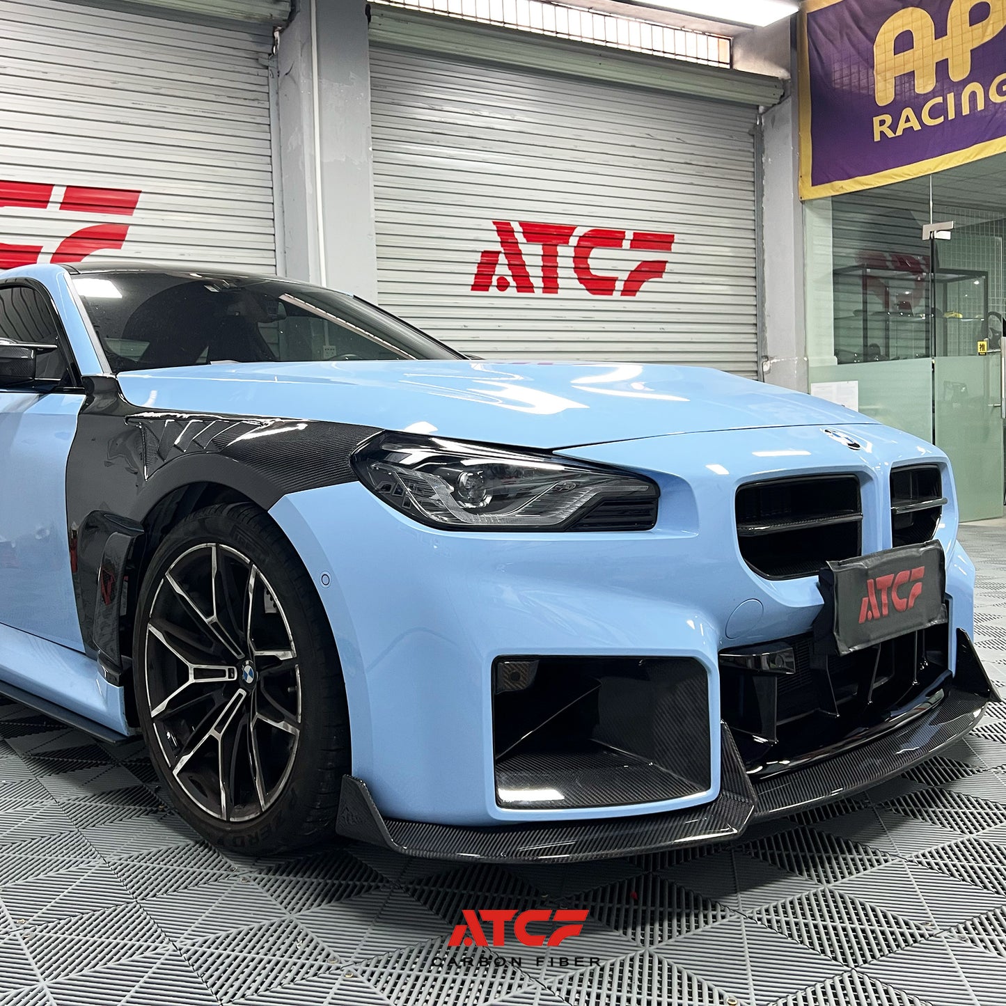 Spoiler anteriore in fibra di carbonio per BMW G87 M2