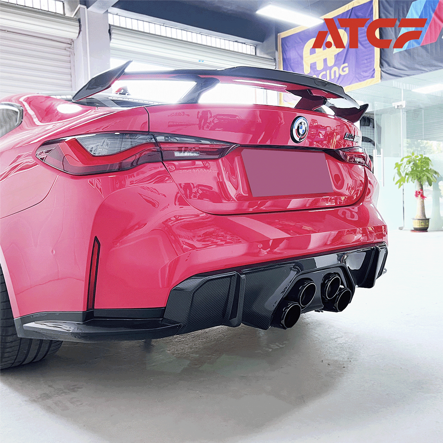 Diffusore in fibra di carbonio MP Style per BMW G80/G81/G82/G83 (centrale)