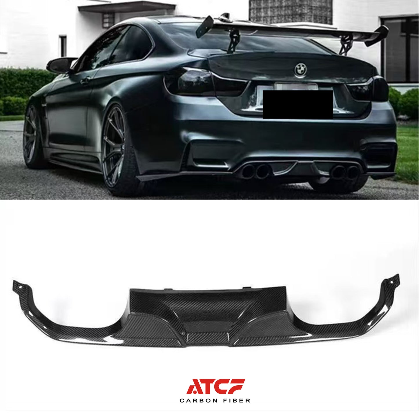 Diffusore AK in fibra di carbonio per BMW F80/F82/F83