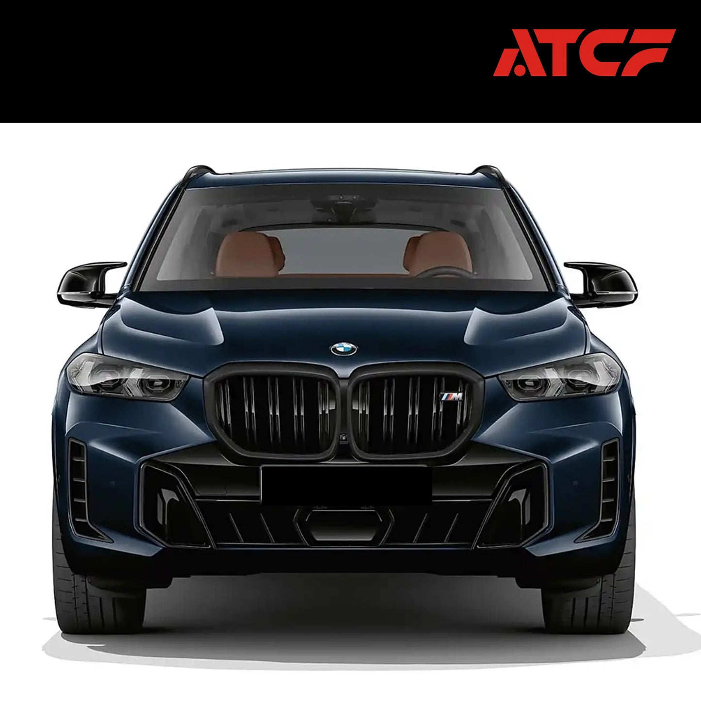 Rivestimento aggiuntivo per condotti dell'aria per paraurti anteriore LCI in fibra di carbonio per BMW X5 G05