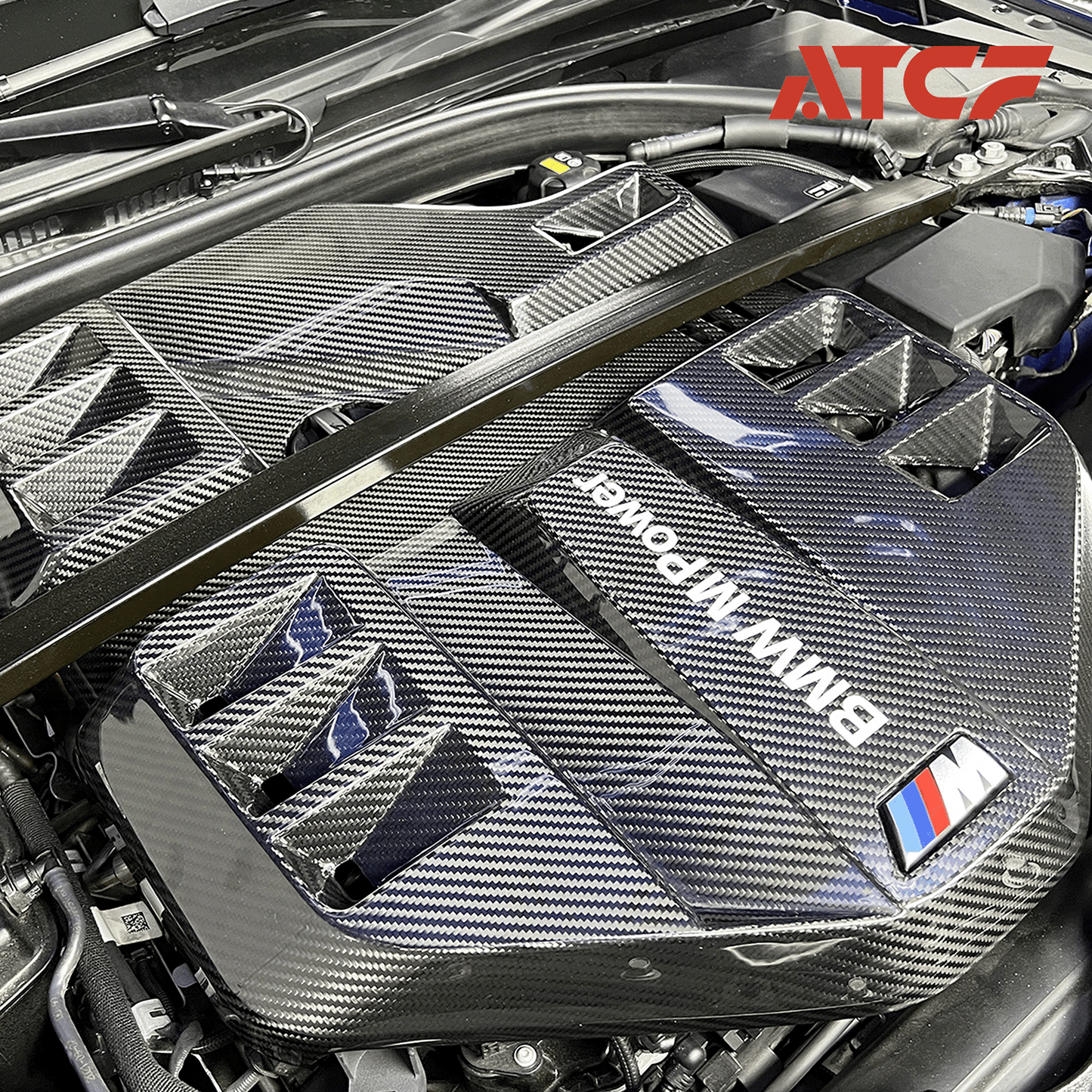 Copertura motore grande in fibra di carbonio per BMW G80/G81/G82/G83/G87