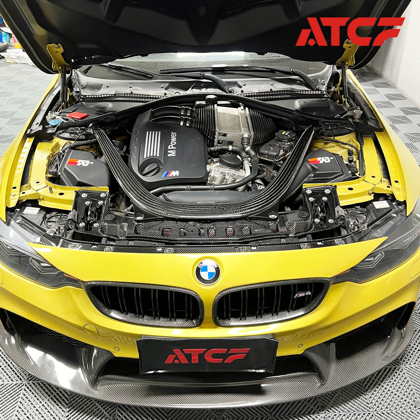 Pannello di raffreddamento in fibra di carbonio per BMW F80/F81/F82/F83 F87 F30 F22 F32
