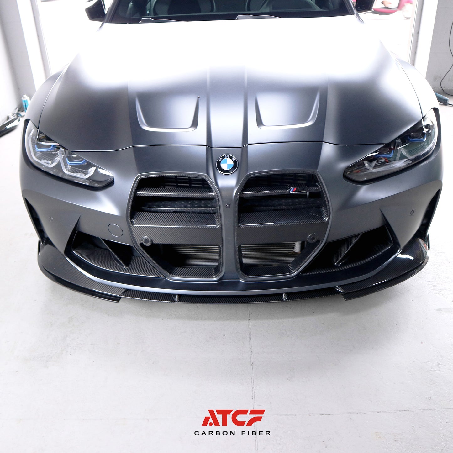 Spoiler anteriore in fibra di carbonio stile 3D per BMW G80/G81/G82/G83