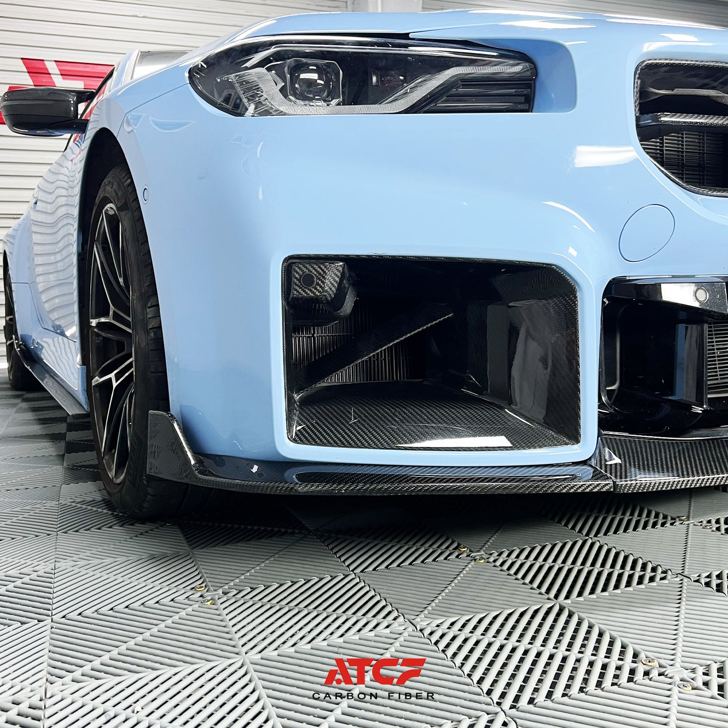 Spoiler anteriore in fibra di carbonio AT V2 per BMW G87 M2