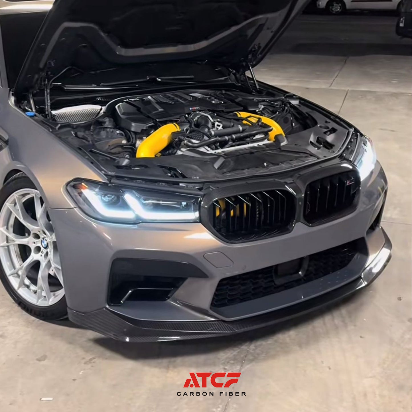 Spoiler anteriore in fibra di carbonio MP per BMW F90 M5 LCI