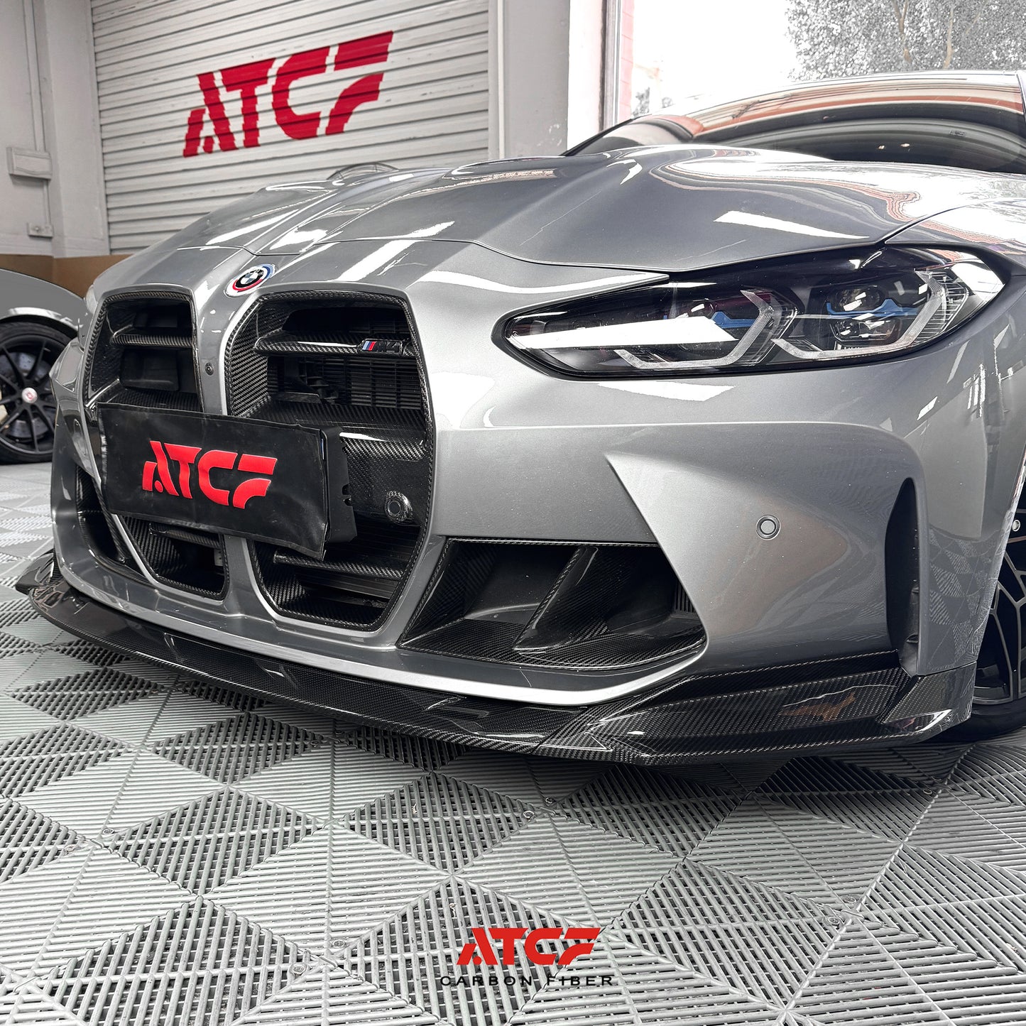 Spoiler anteriore in fibra di carbonio V2 per BMW G80/G81/G82/G83