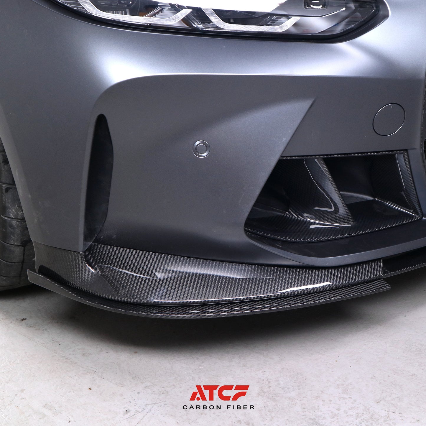 Spoiler anteriore in fibra di carbonio stile 3D per BMW G80/G81/G82/G83