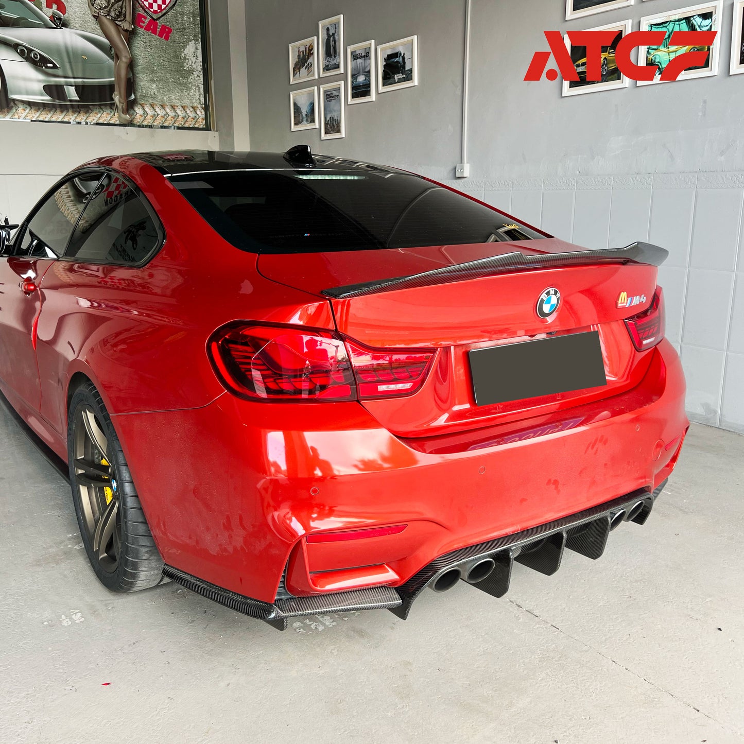 Diffusore BMW F80 F82 F83 V Style 1 set in fibra di carbonio