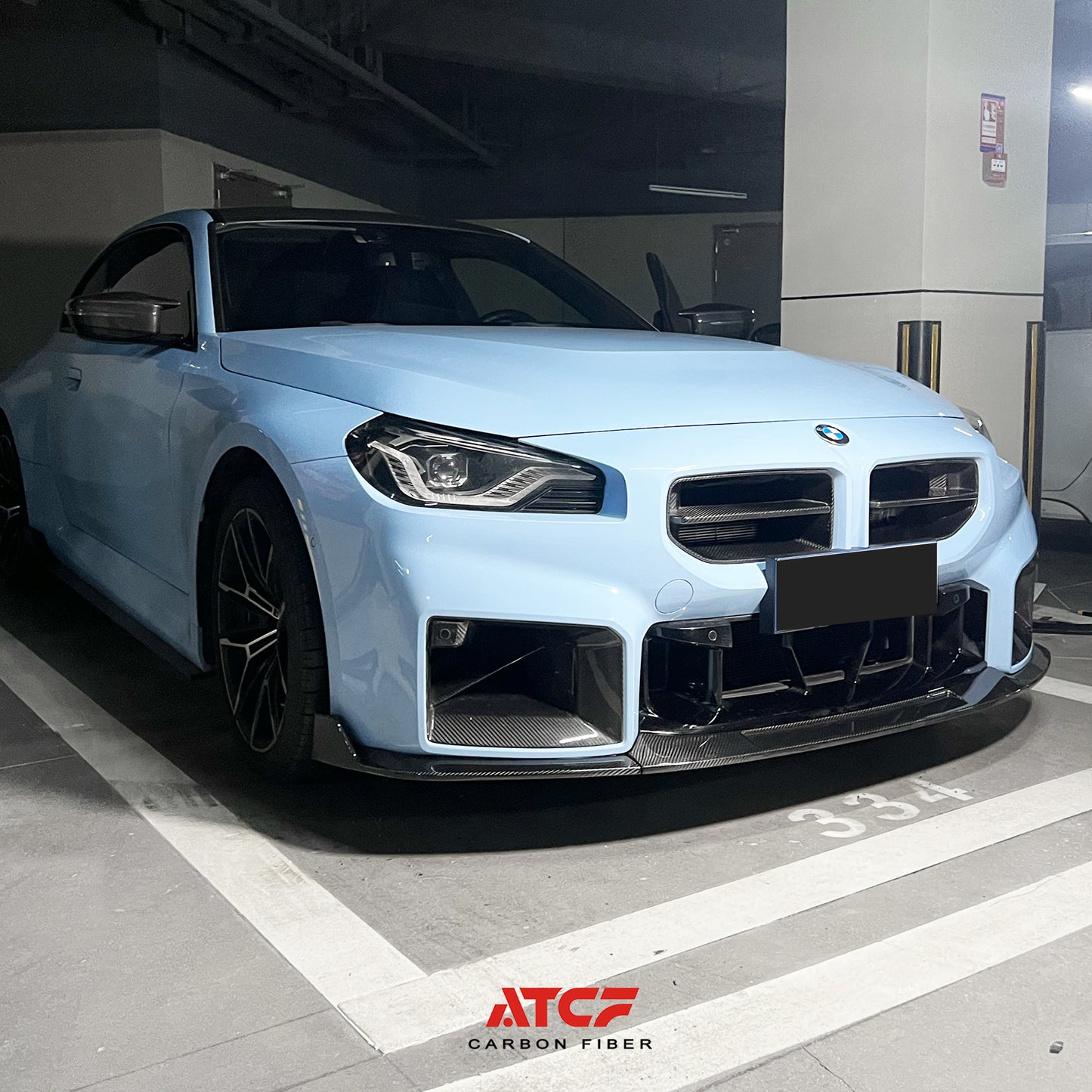 Spoiler anteriore in fibra di carbonio AT V2 per BMW G87 M2