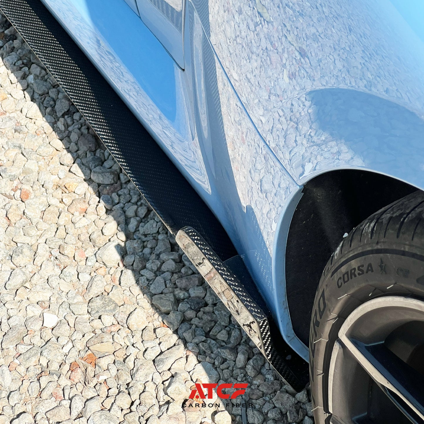 Minigonne laterali in fibra di carbonio stile A per BMW G87 M2