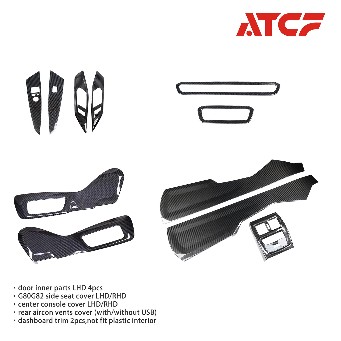 Rivestimento interno in fibra di carbonio per BMW G80/G81/G82/G83
