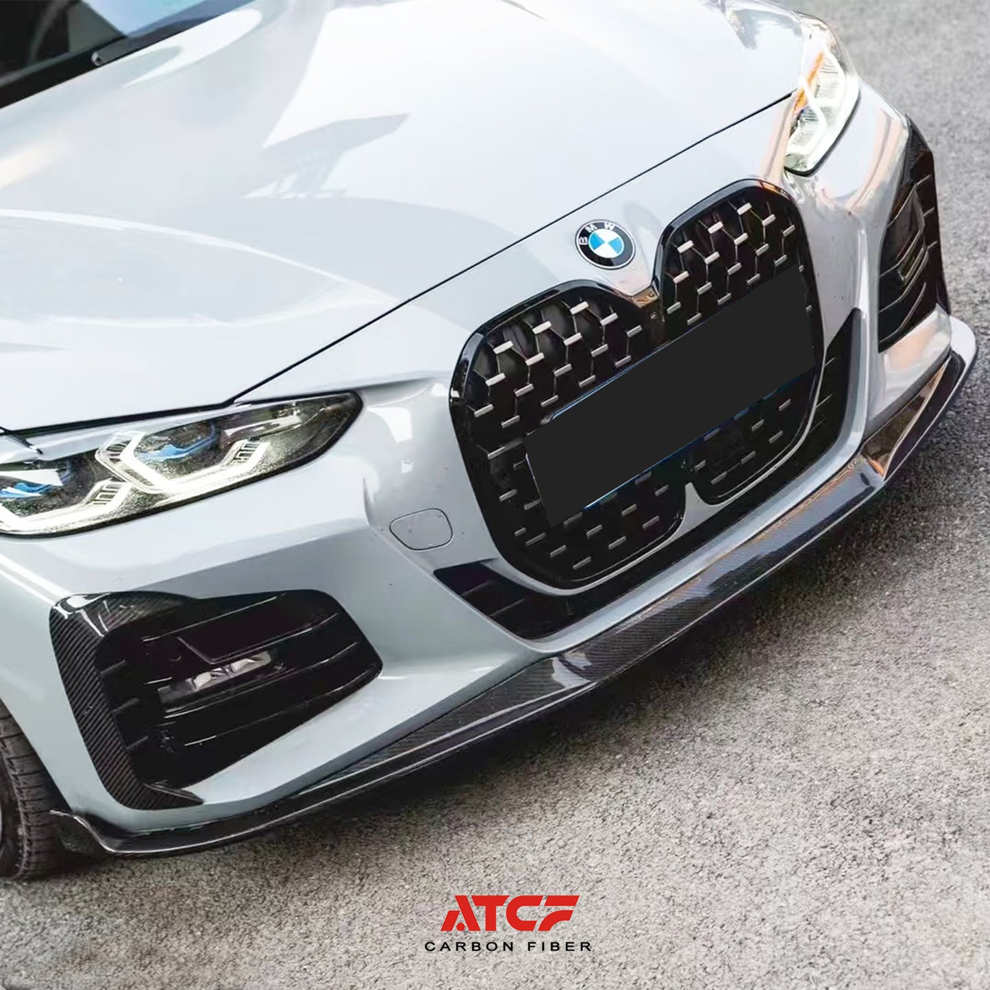 Spoiler anteriore in fibra di carbonio per BMW Serie 4 G22 G23 - K1