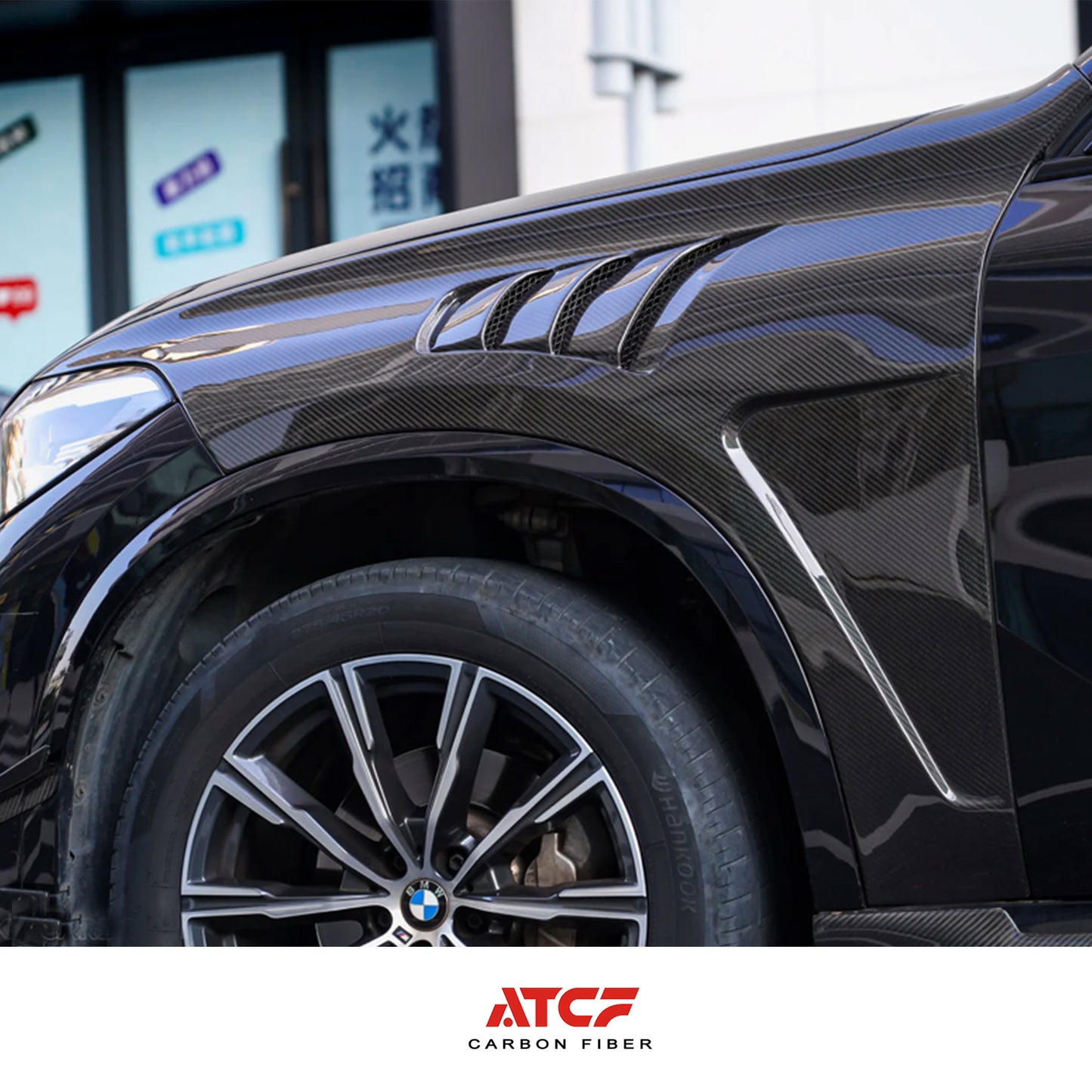 Spoiler/alettone superiore in fibra di carbonio per BMW X5 G05 LCI
