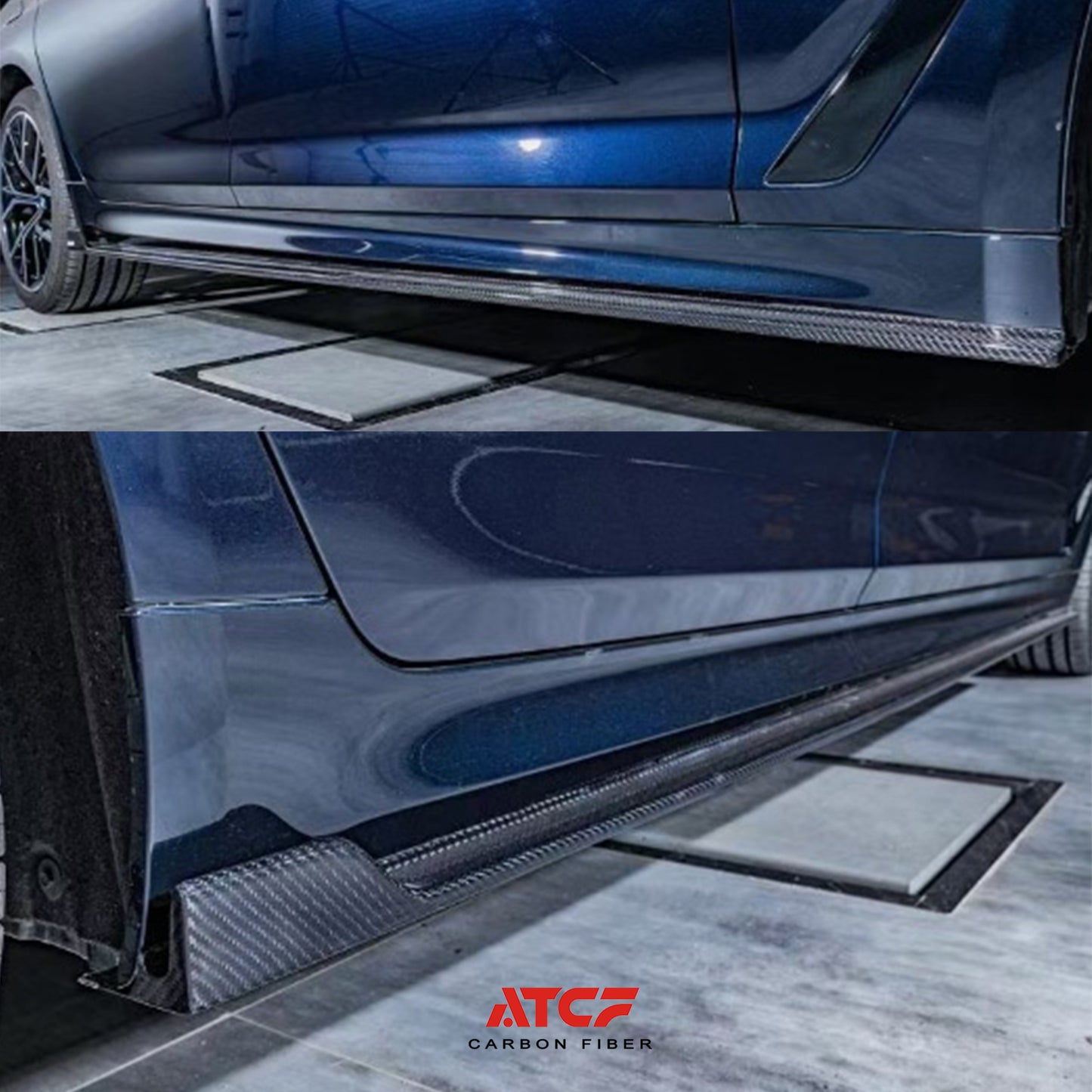 Labbro anteriore in fibra di carbonio per BMW G22 G23