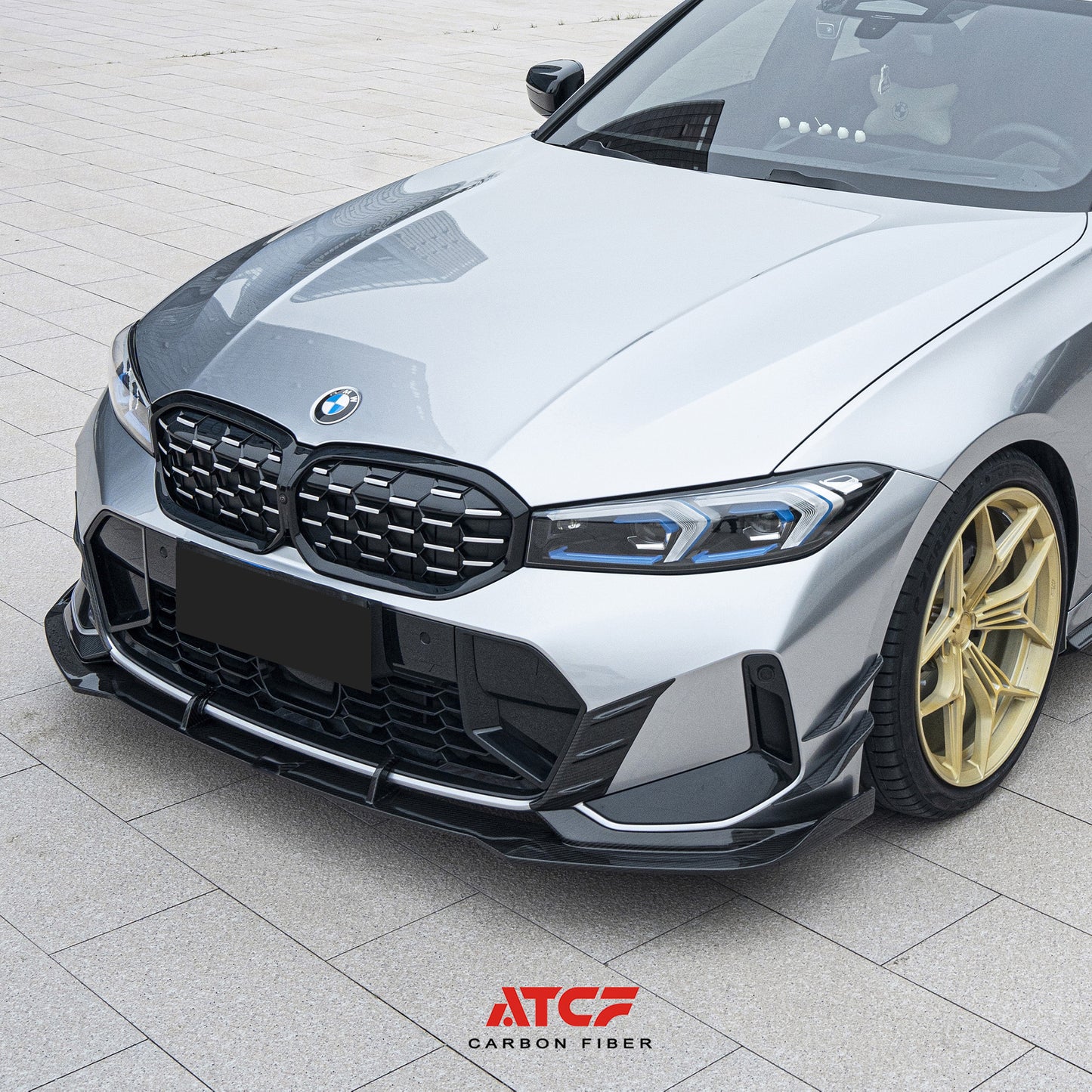 BMW G20 G21 LCI Front lip V2  Carbon Fiber