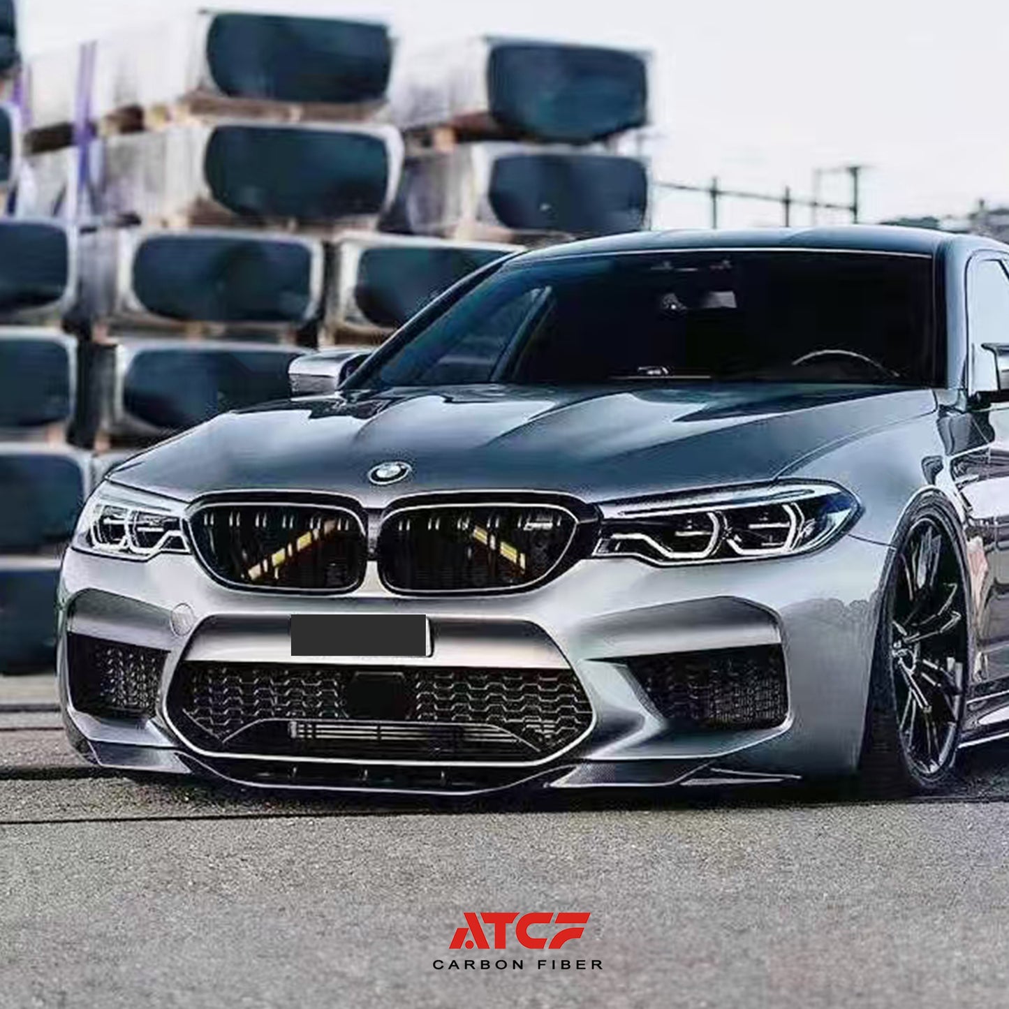 Spoiler anteriore in fibra di carbonio MP per BMW F90 M5 LCI