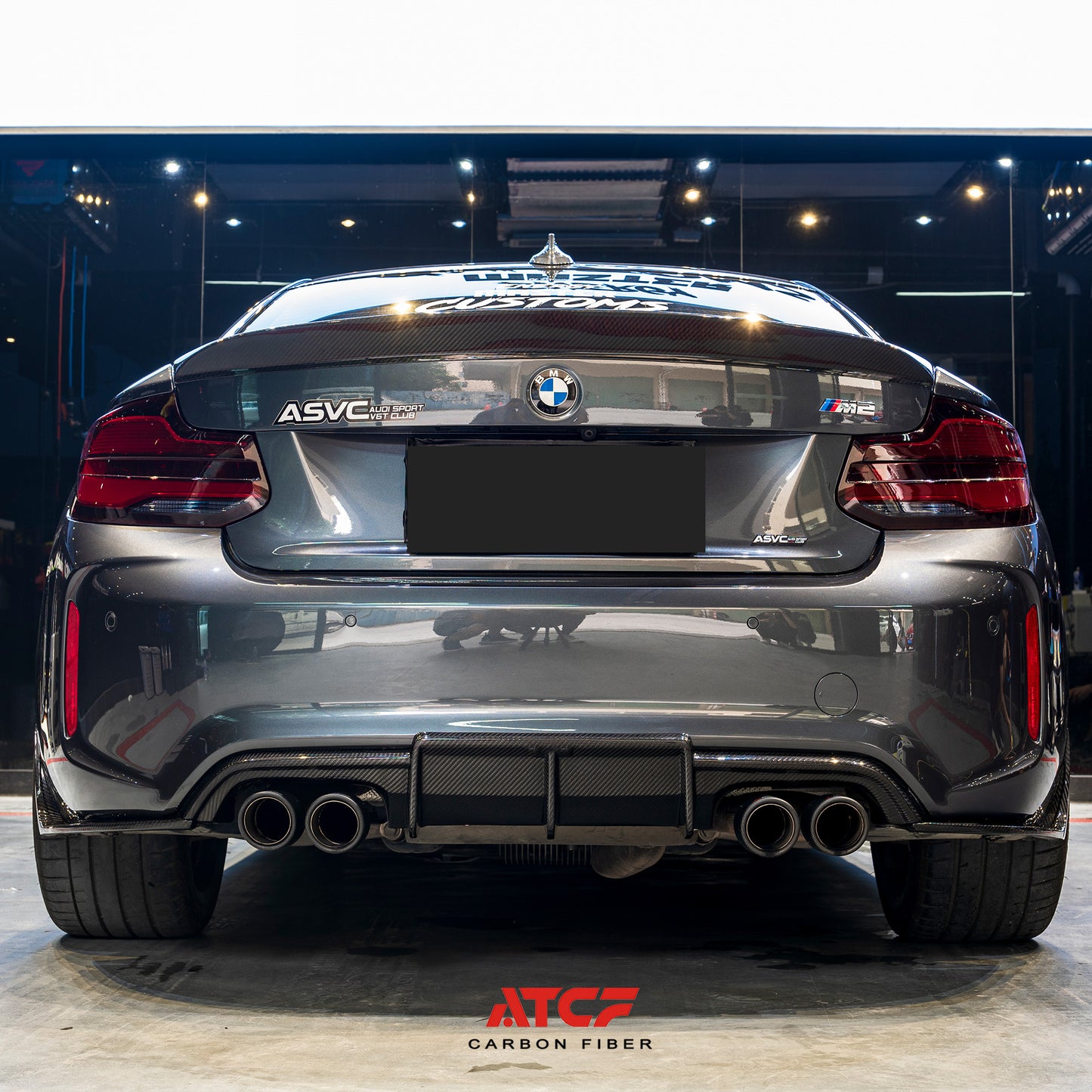 BMW F87 Dry Carbon Fiber  KB Diffuser