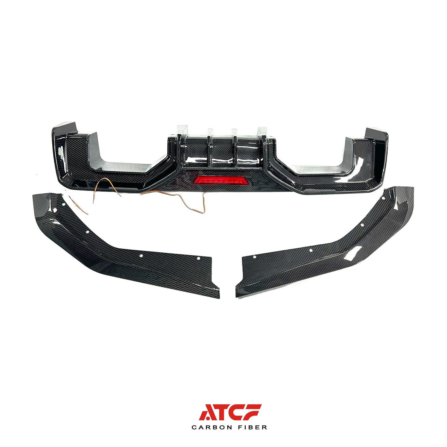 BMW G80/G81/G82/G83 Carbon Fiber Diffuser with Light AD Style 3pcs